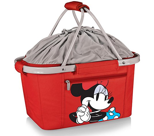 Picnic Time Disney Minnie Mouse Collapsible Cooler Basket