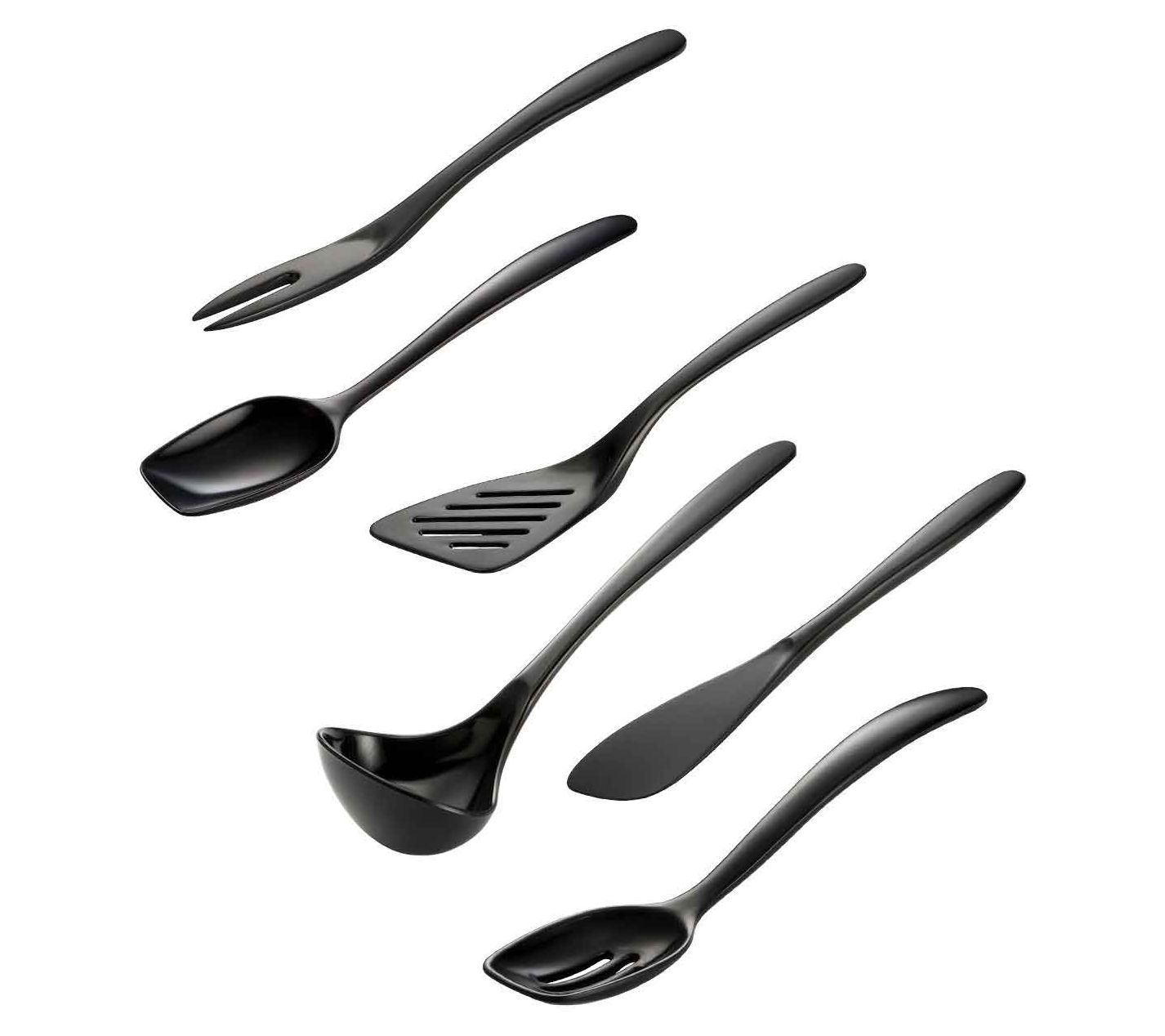 Gourmac Hutzler 6-Piece Set Melamine Mini Utensils