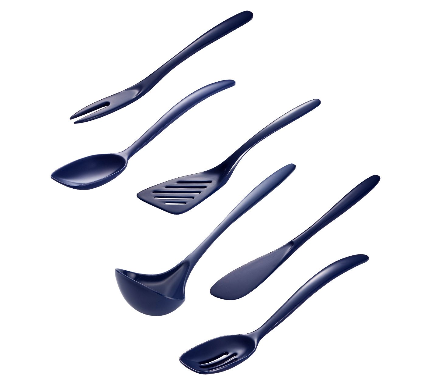 Gourmac Hutzler 6-Piece Set Melamine Mini Utensils