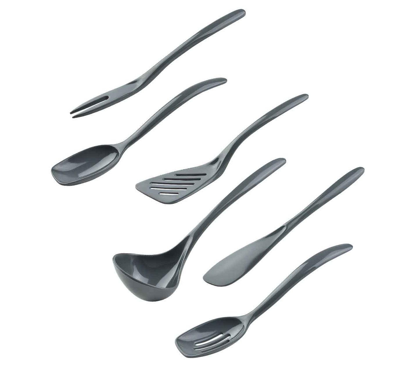 Gourmac Hutzler 6-Piece Set Melamine Mini Utensils