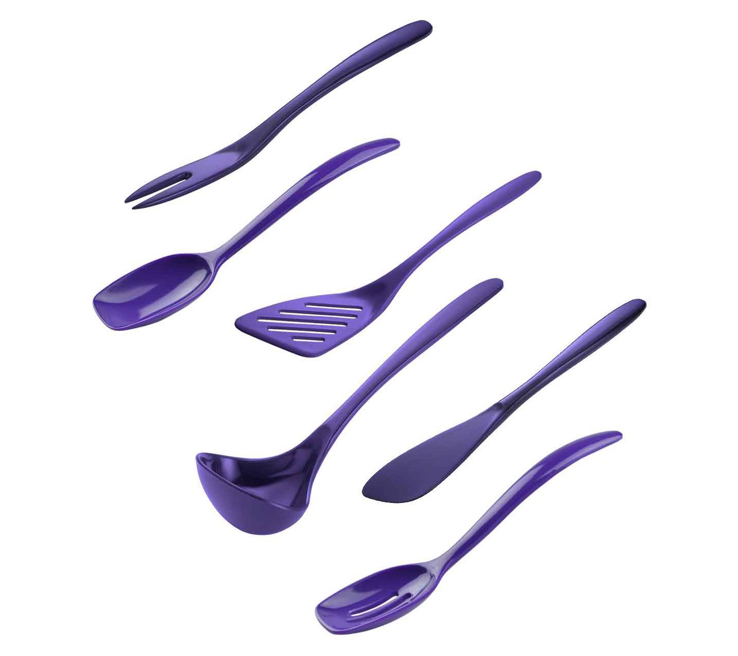 Gourmac Hutzler 6-Piece Set Melamine Mini Utensils