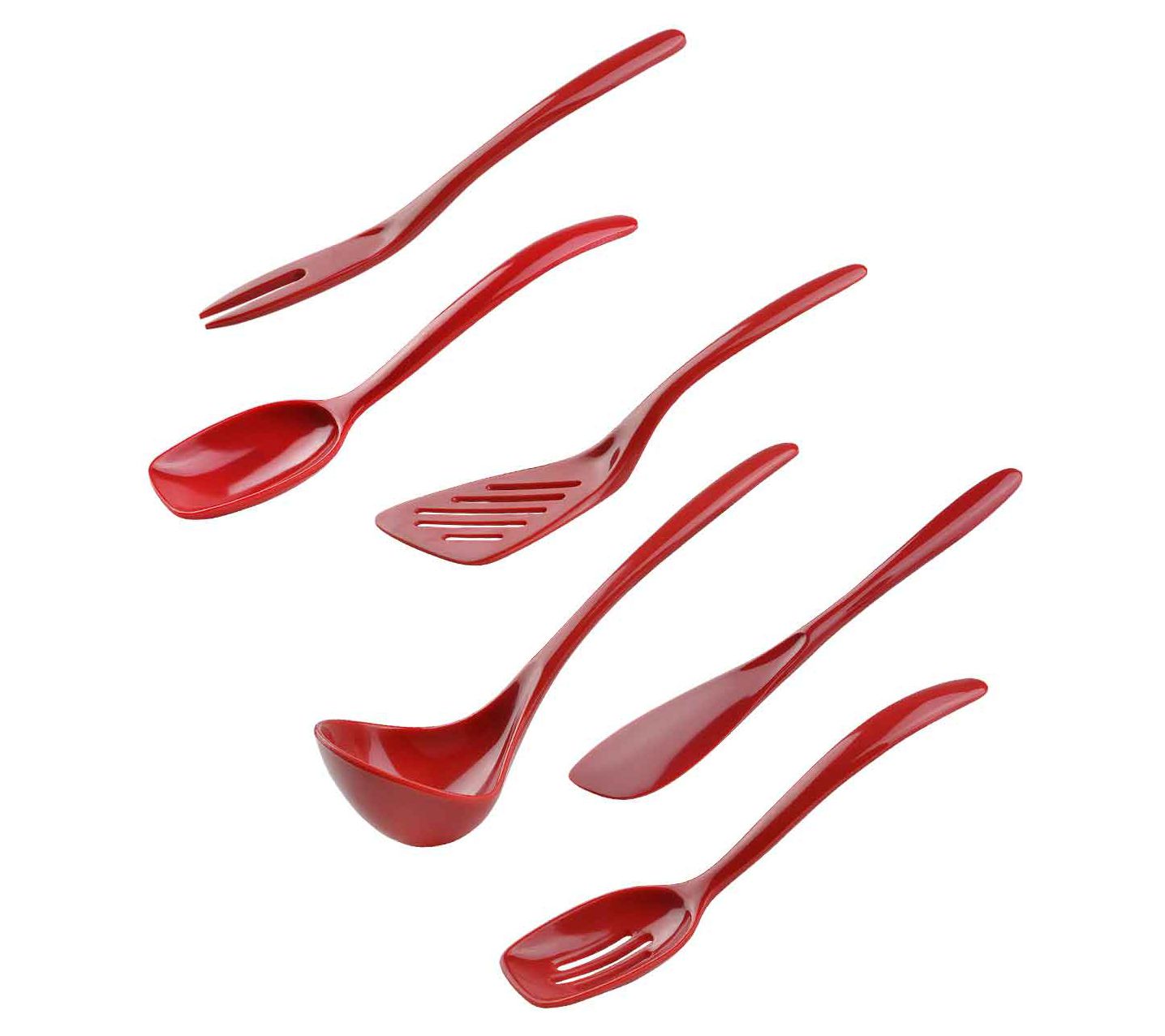 Gourmac Hutzler 6-Piece Set Melamine Mini Utensils