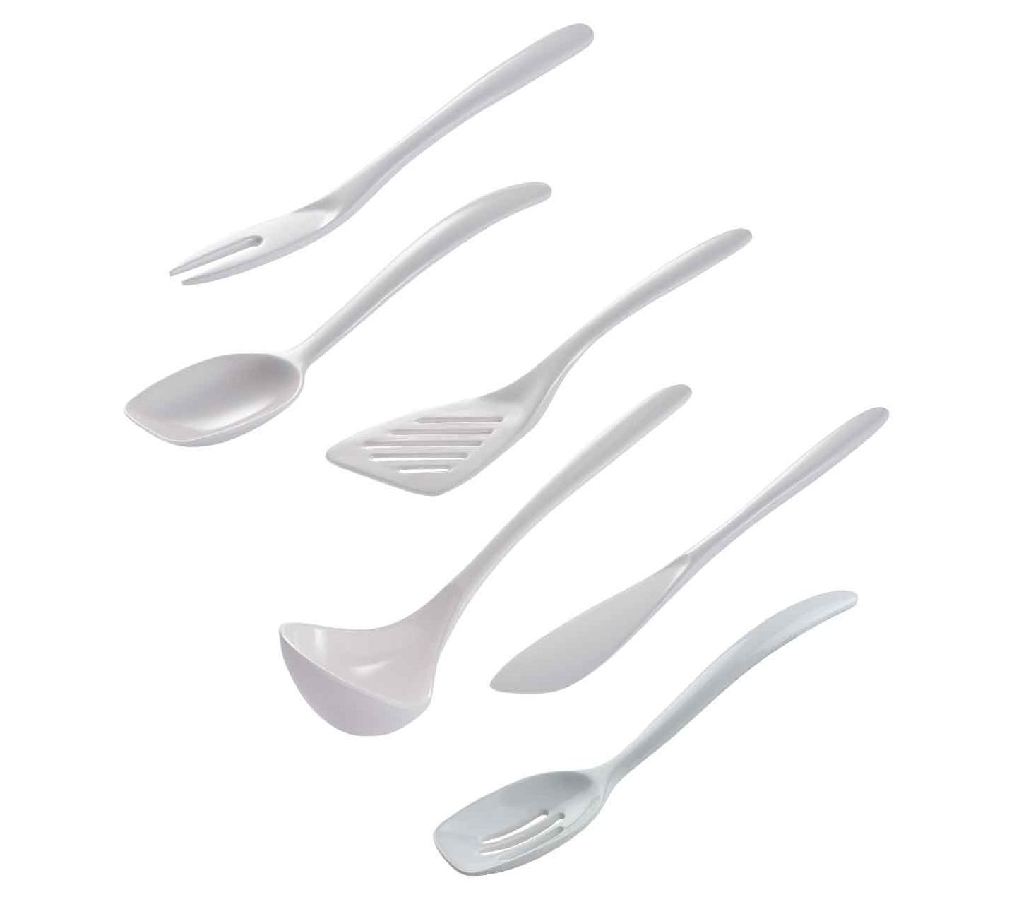 Gourmac Hutzler 6-Piece Set Melamine Mini Utensils