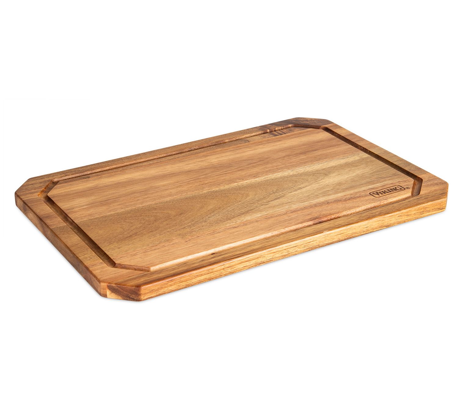 Viking Acacia Carving Board with 3 Piece Carving Set