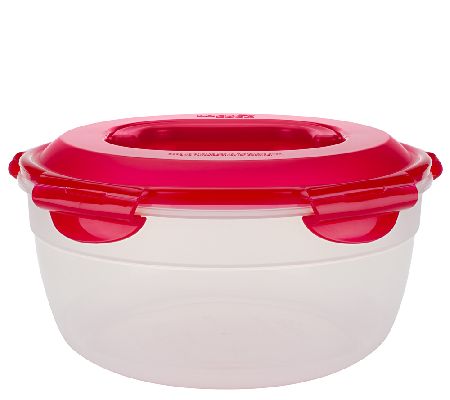 Lock & Lock 2 pc Bowl Storage Set with Handle and Color Lids - QVC.com