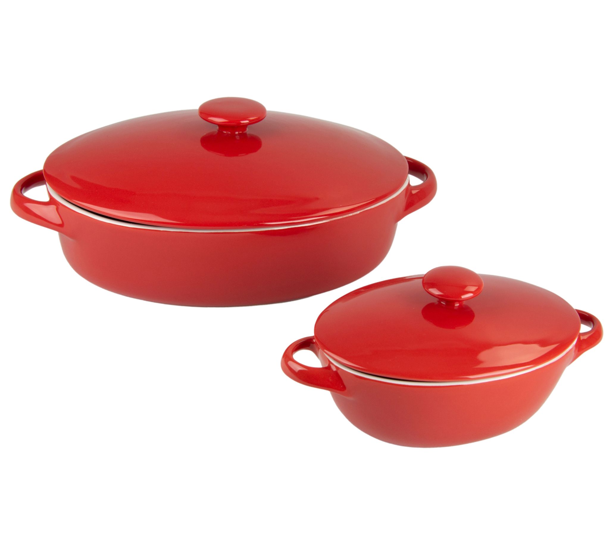 10 Strawberry Street Sienna 2Pc Covered Casserole Bakeware Se