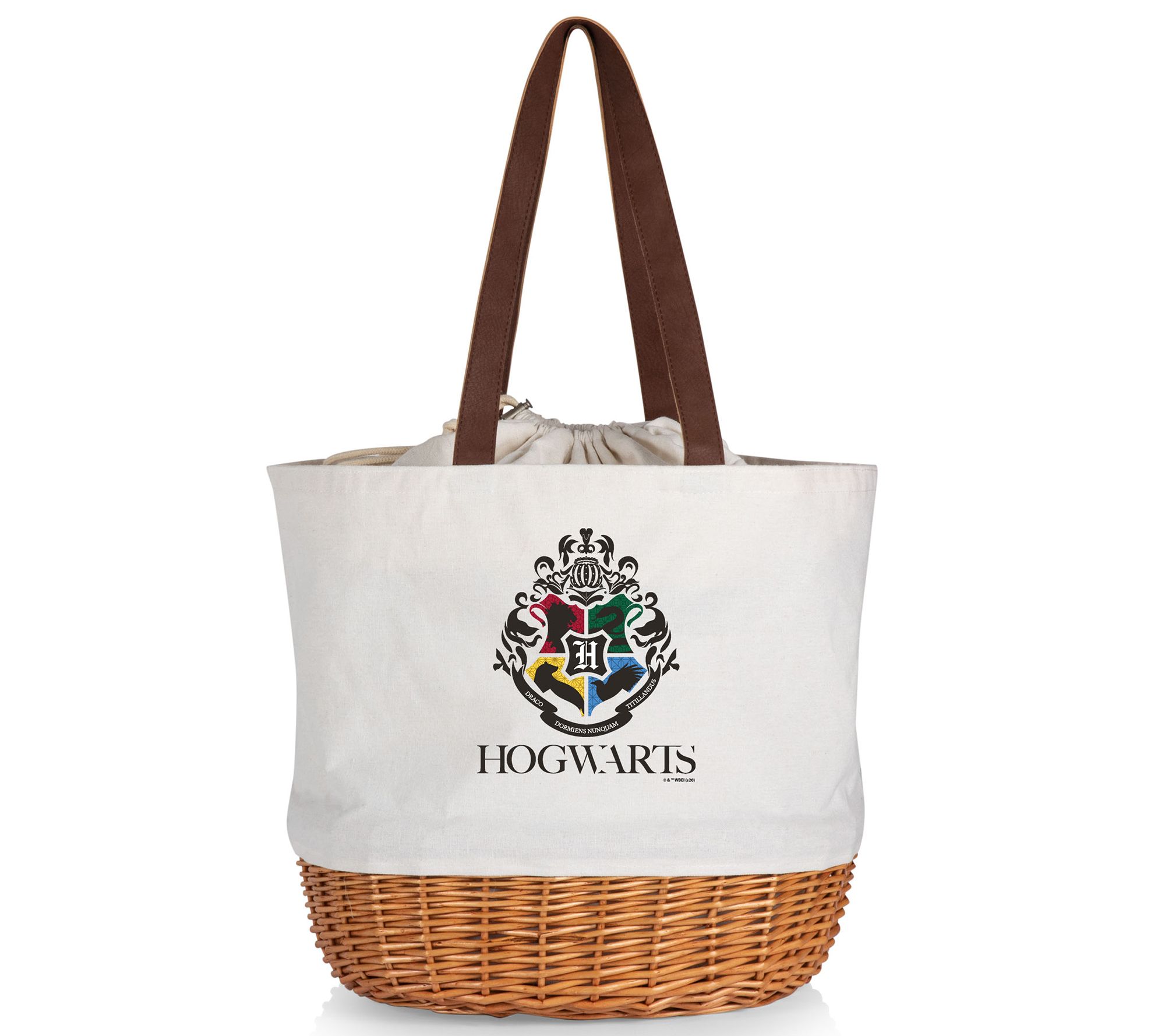 Picnic Time Harry Potter Coronado Canvas & Willw Basket Tote