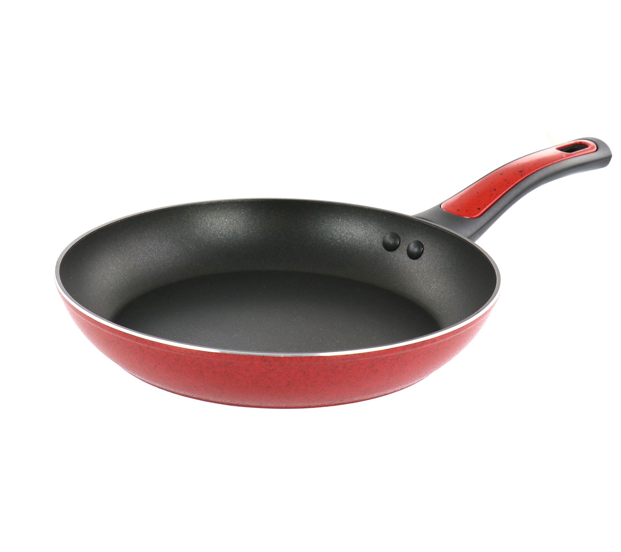 Oster Claybon 8 inch Aluminum Nonstick Frying Pan in Speckled Red