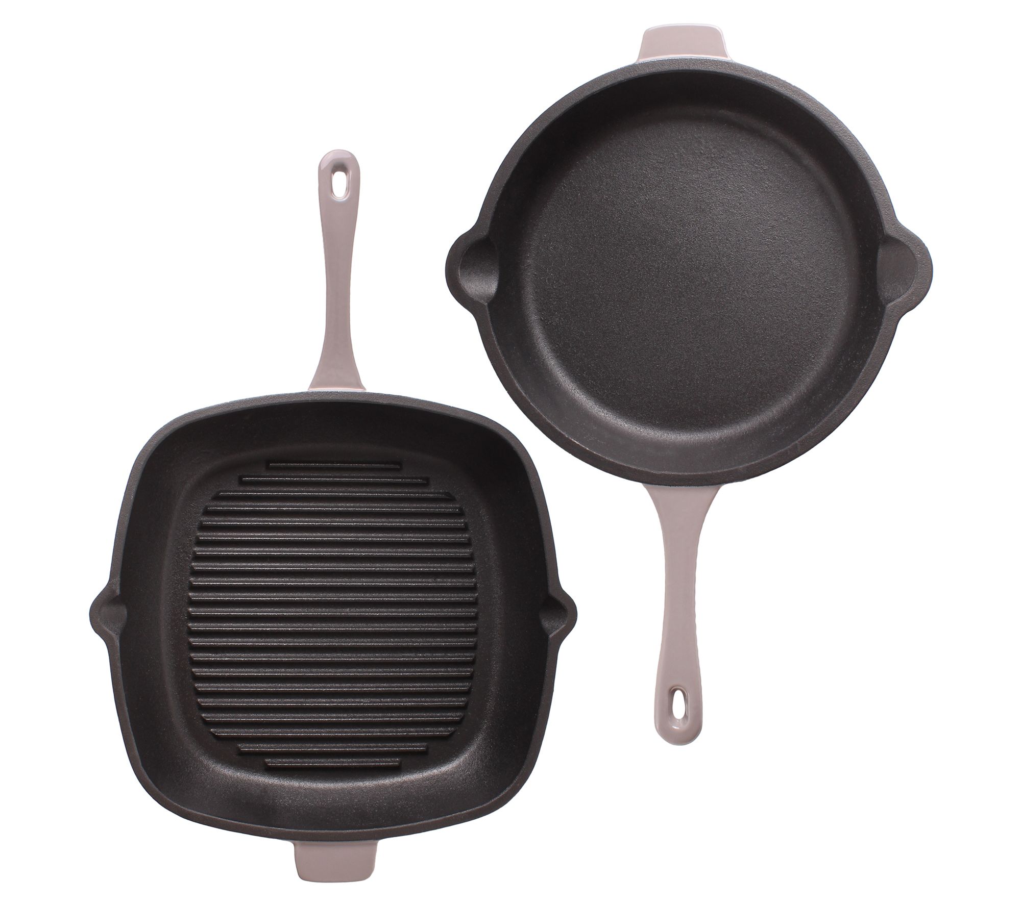 BergHOFF Neo 2P c Cast Iron 10" Fry Pan & 11" Grill Pan Set