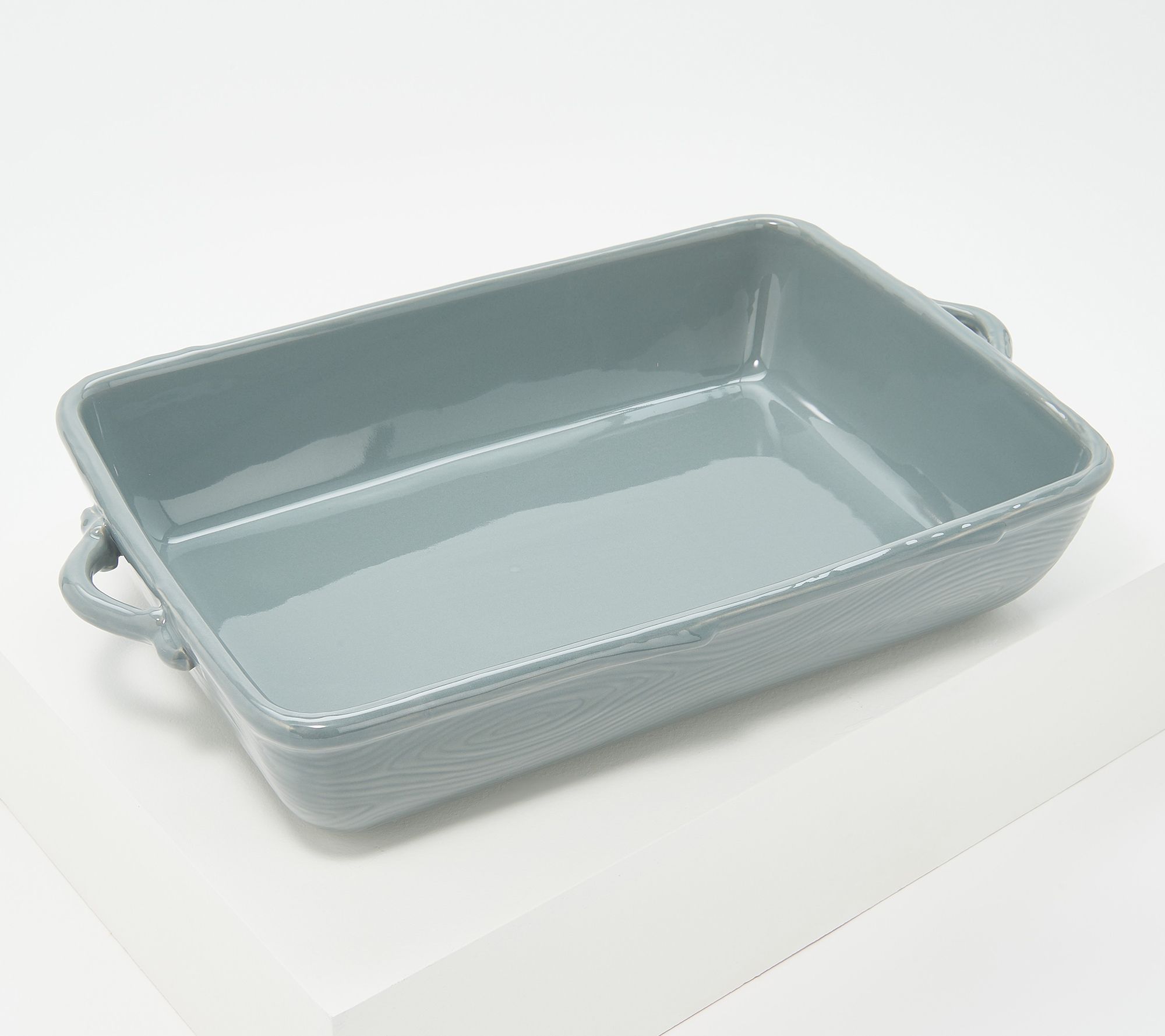 "As Is" Temptations Woodland 13" x 9" Baker with Storage Lid