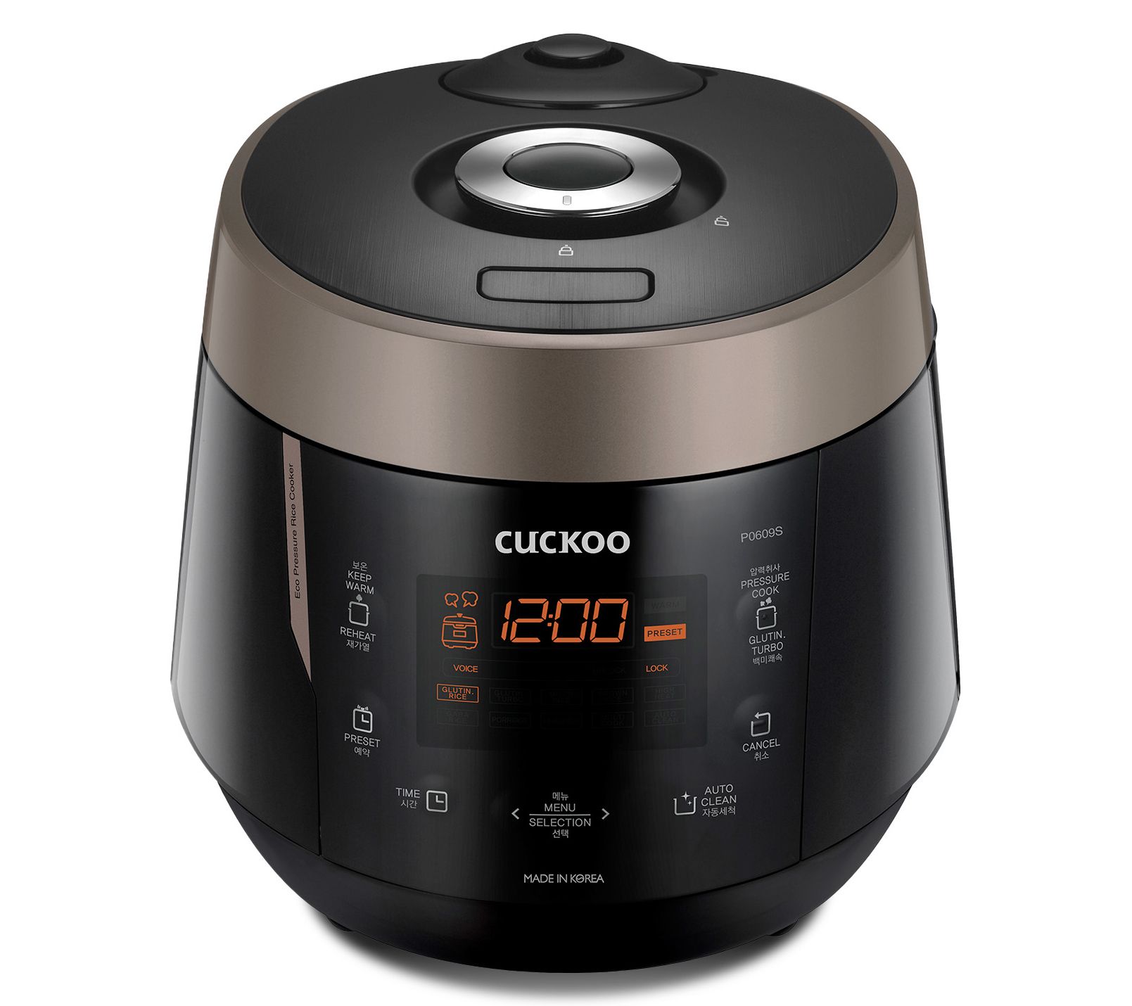 CUCKOO 6-Cup 12-Mode Fuzzy Logic High PressureRice Cooker