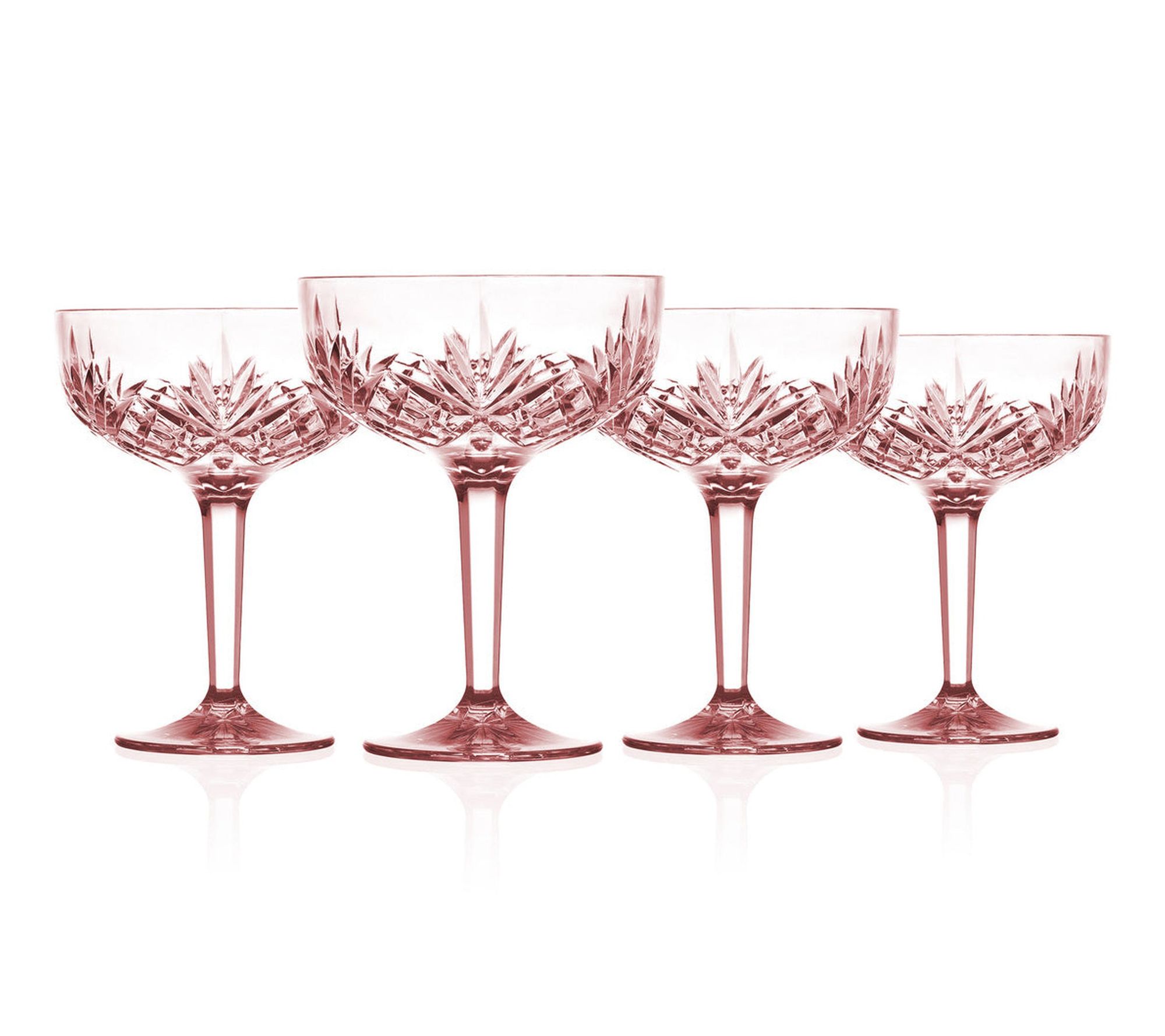 Godinger Set of 4 Dublin Acrylic Champagne Coupe