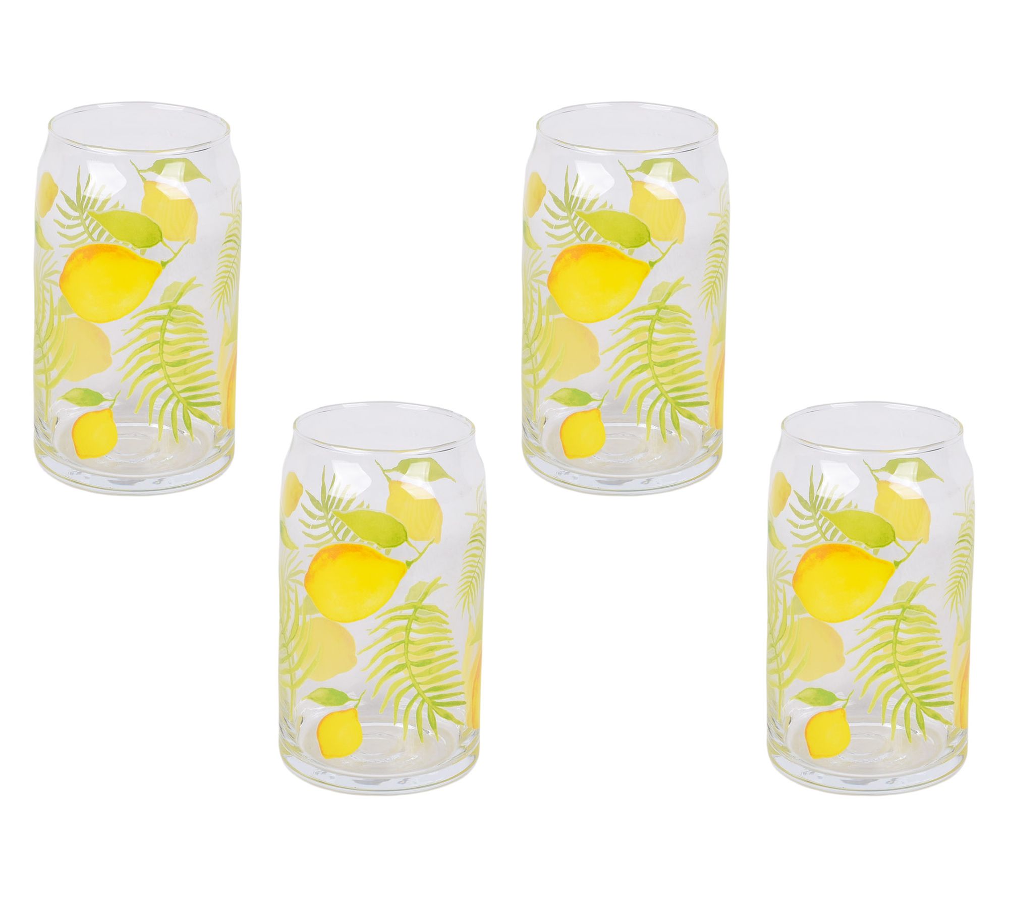"As Is" Temp-tations Set of (4) 16oz Can Style Glasses