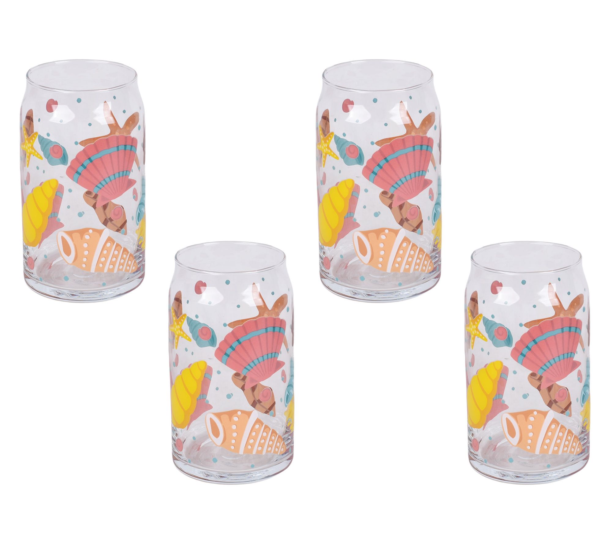 "As Is" Temp-tations Set of (4) 16oz Can Style Glasses
