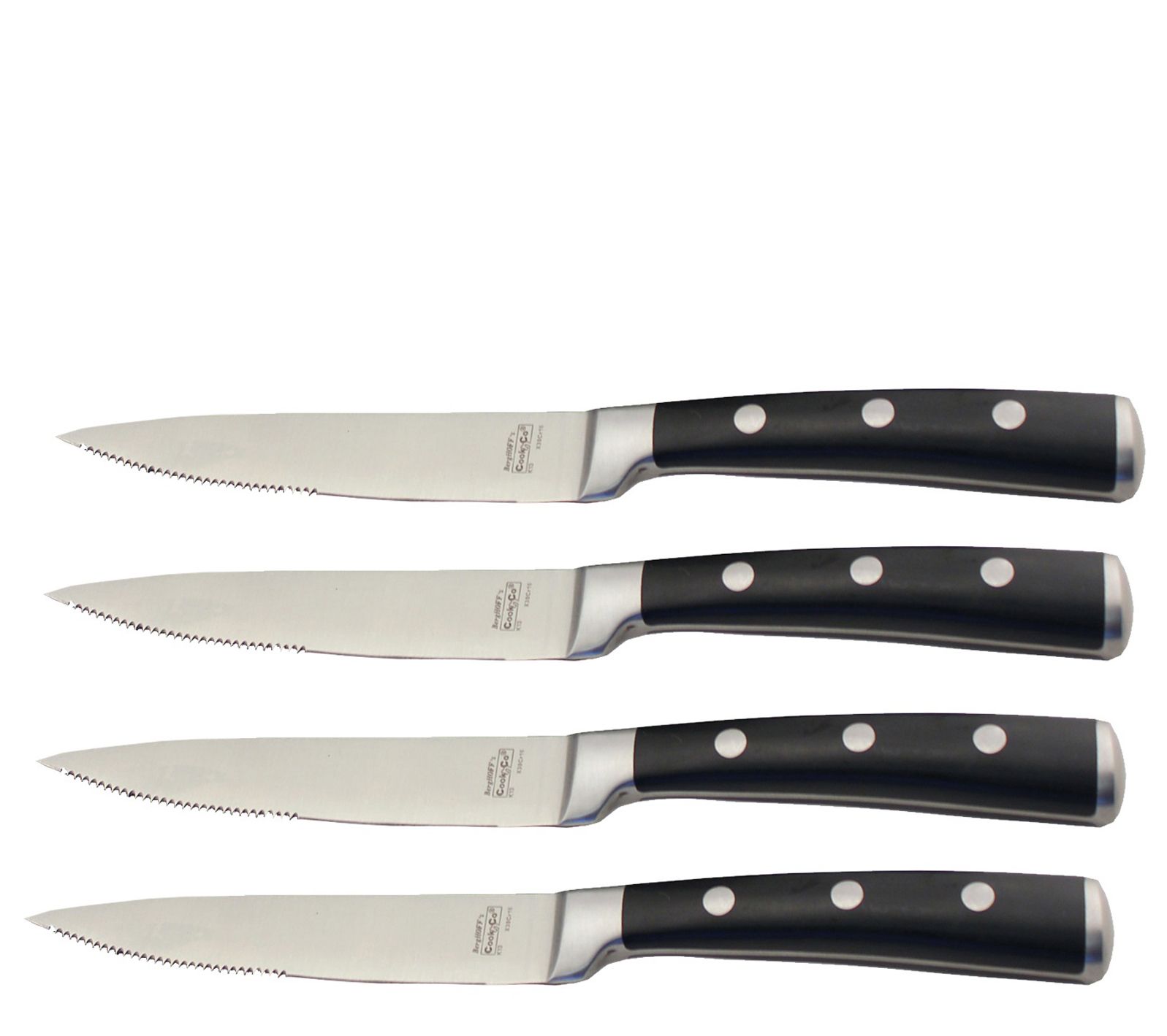 Ginsu Daku Series Dishwasher Safe Black Ceramic Coated 6-Piece Steak Knife Set