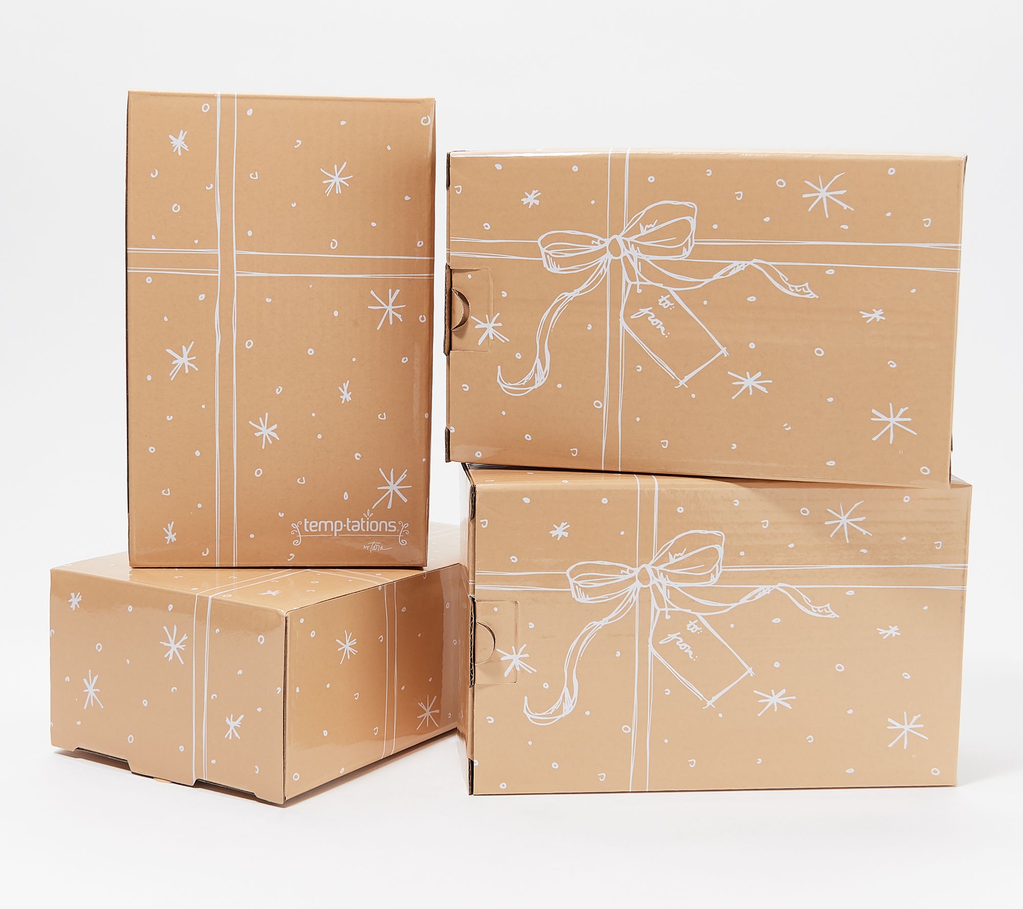 Tara~Temptations QVC Mini Loaf Pan w/Lid & Christmas Gift Box~Holiday  Festive