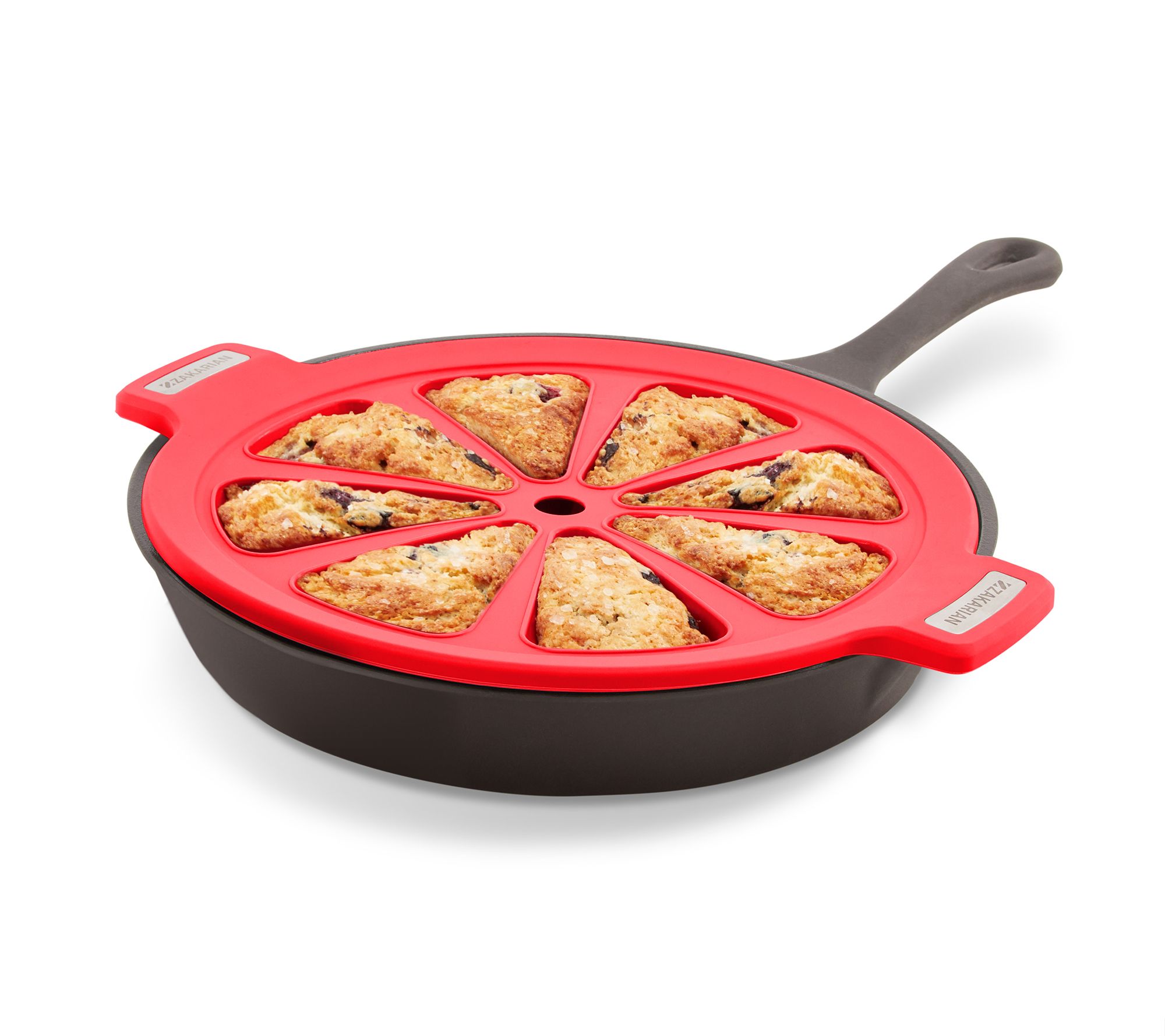 Cast Iron Scone Pan / Cornbread Pan for 8 Wedge Shaped Bakes, Pre