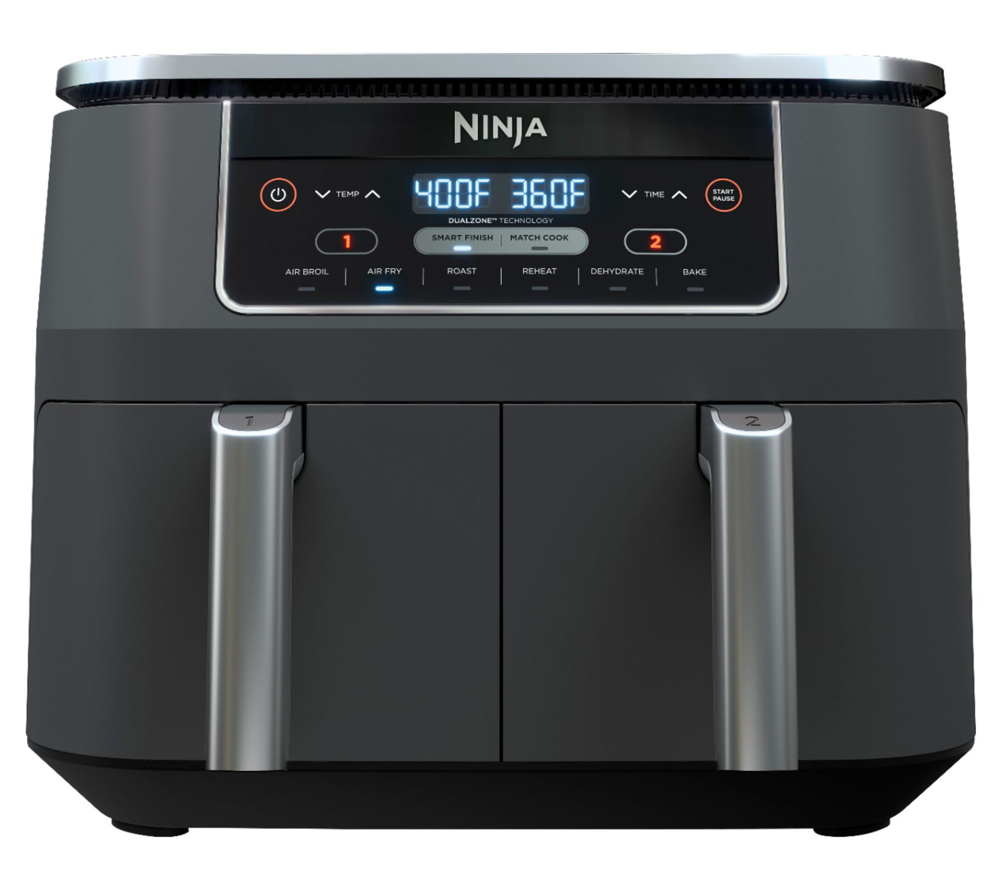 Ninja Foodi 10Quart Dual Zone Air Fryer with Mitts and K 