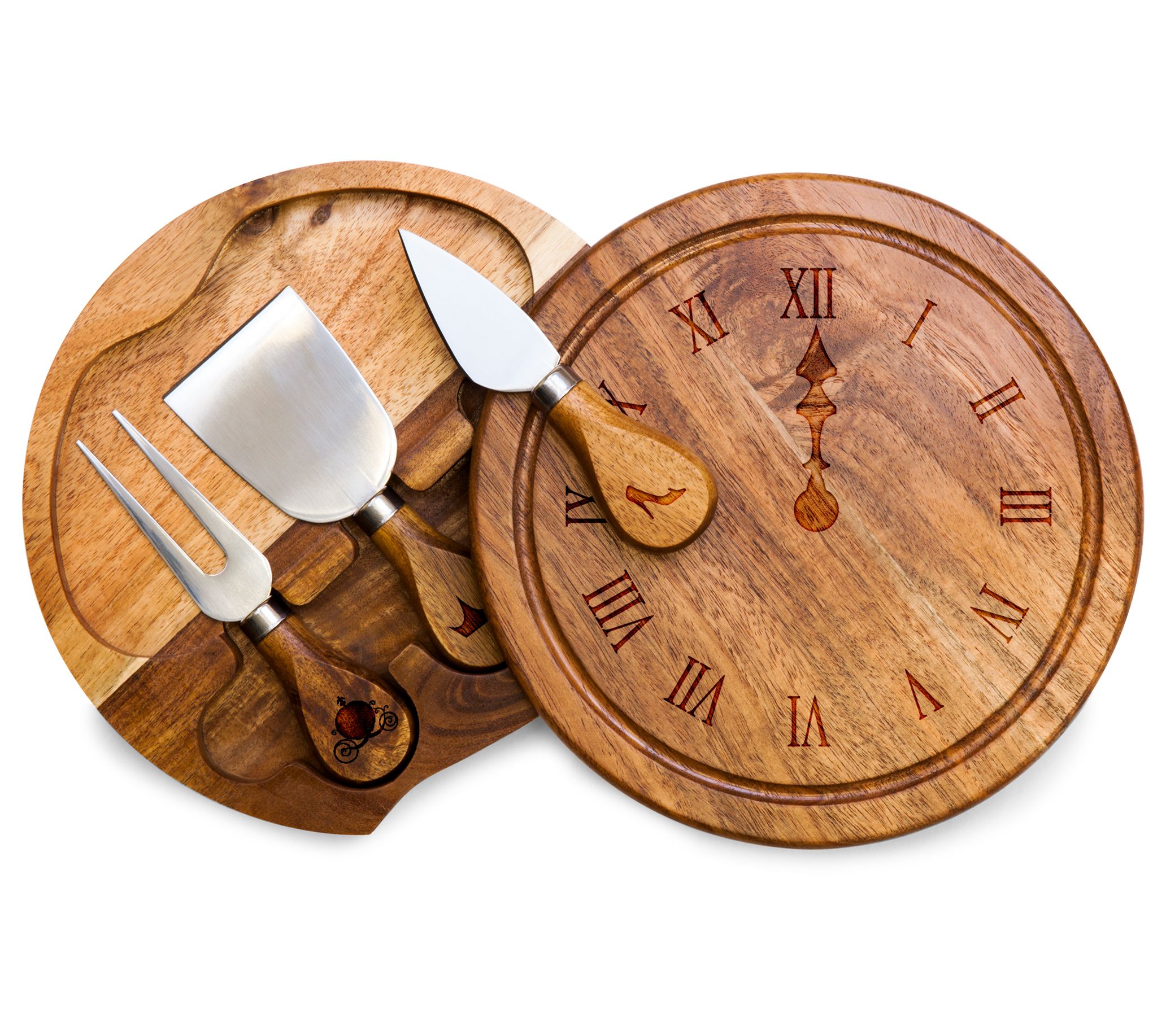 Toscana Cinderella Acacia Cheese Cutting Board & Tools Set