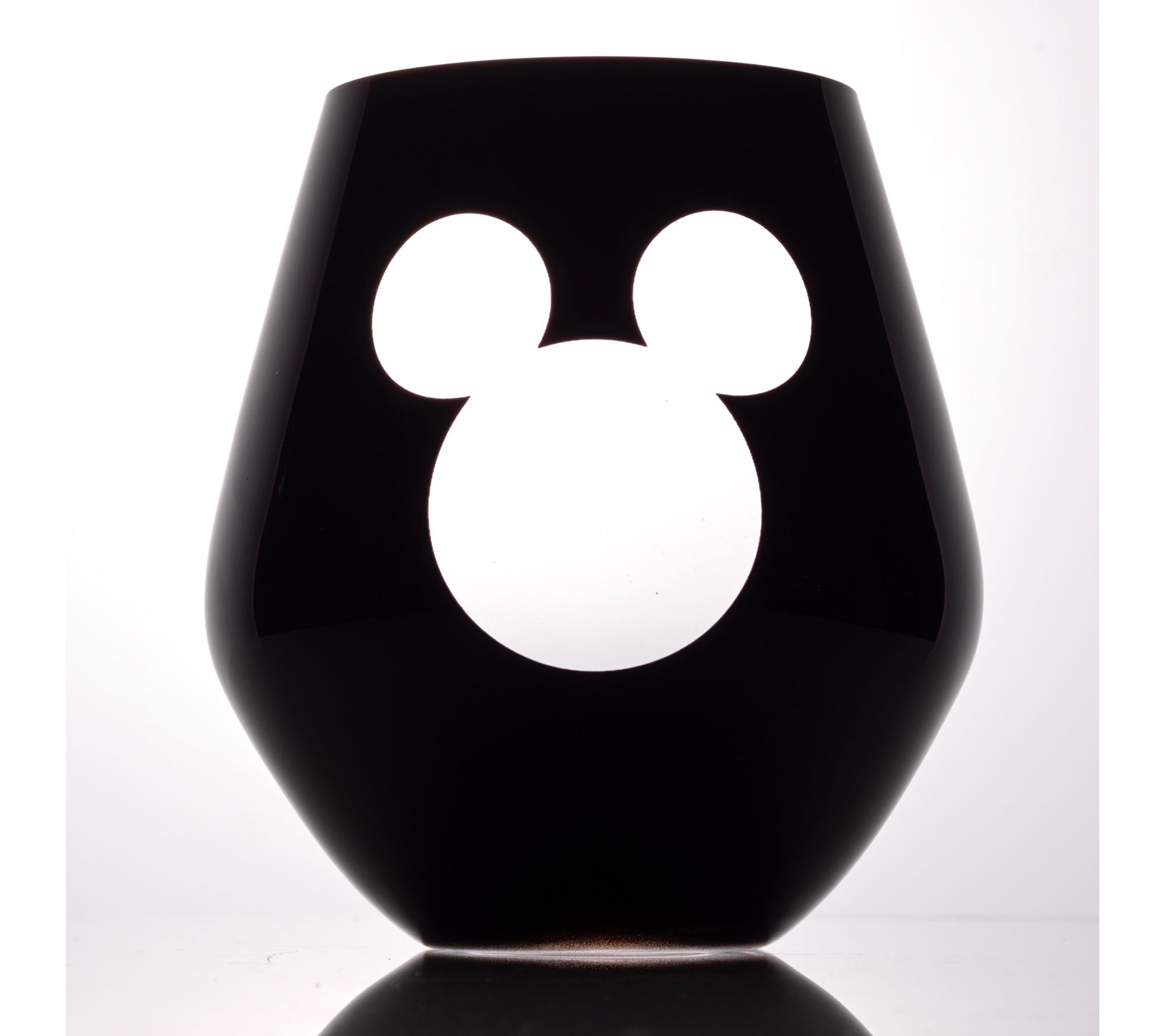 JoyJolt Set of Two 20-oz Disney Luxury Mickey Wine Glass - QVC.com