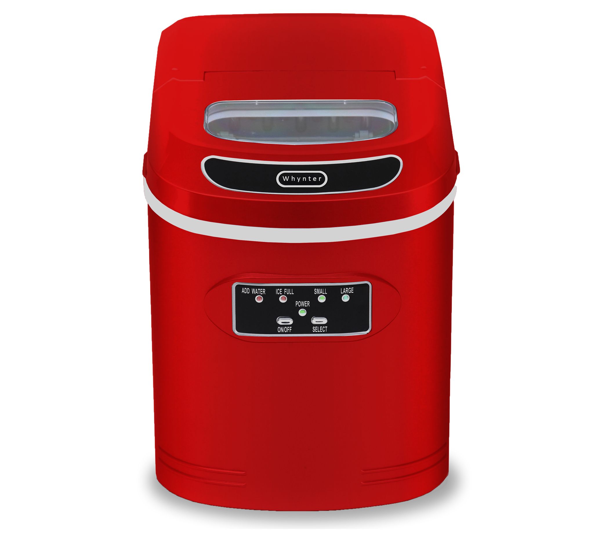 Whynter 27lb Capacity Compact Portable Red Ice Maker