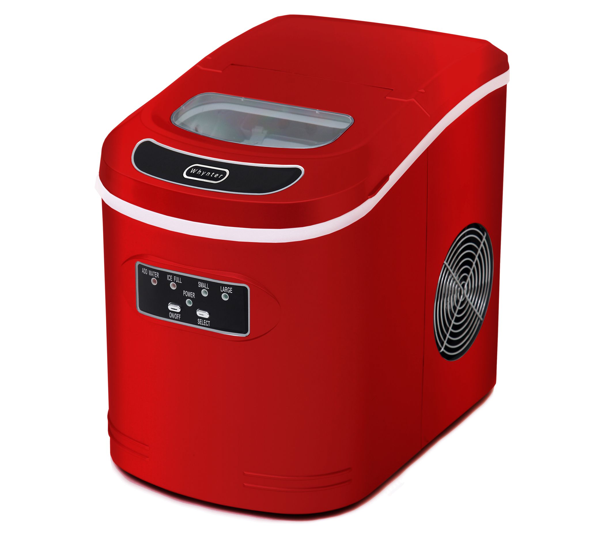 Whynter 27lb Capacity Compact Portable Red Ice Maker