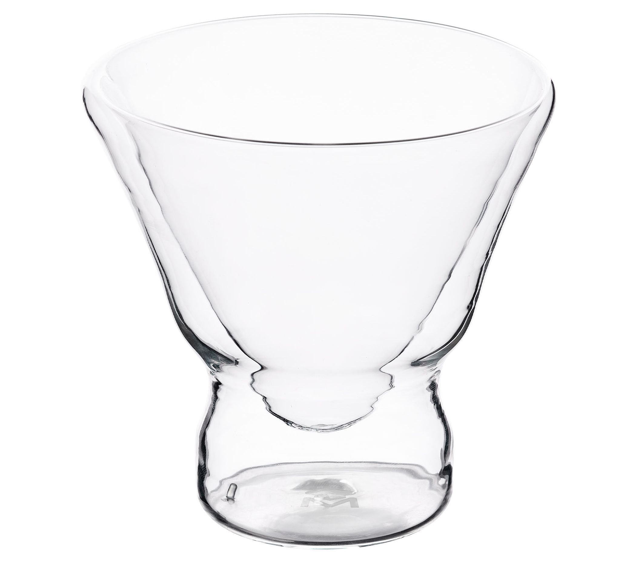 MasterPRO Set of (2) 7.7oz Double Wall Borosilicate Glasses