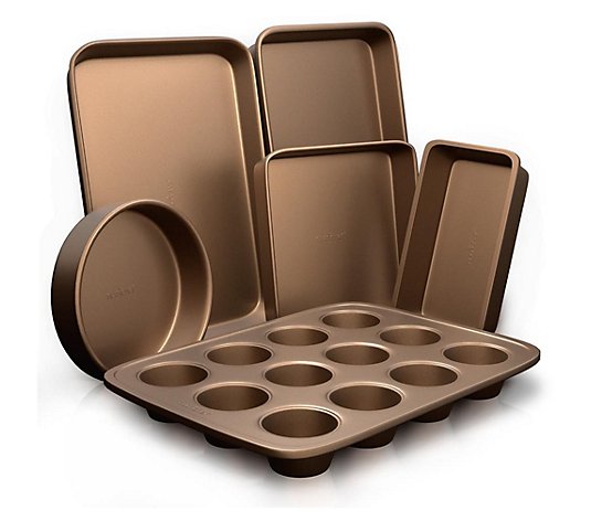 Farberware 10-Piece Nonstick Bakeware Set withooling Rack 