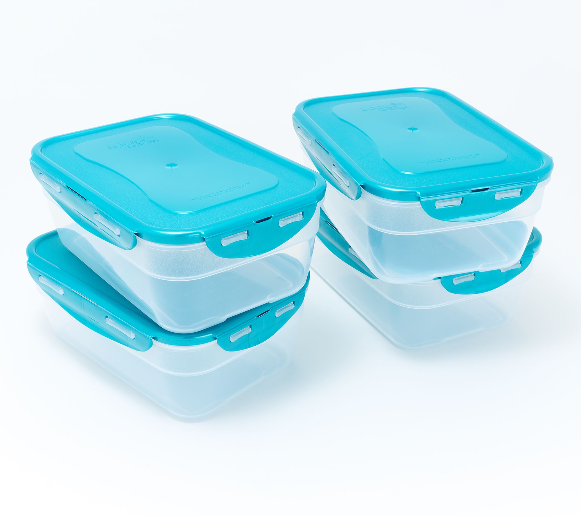 LocknLock Set of (4) 8-Cup Nesting Rectangles