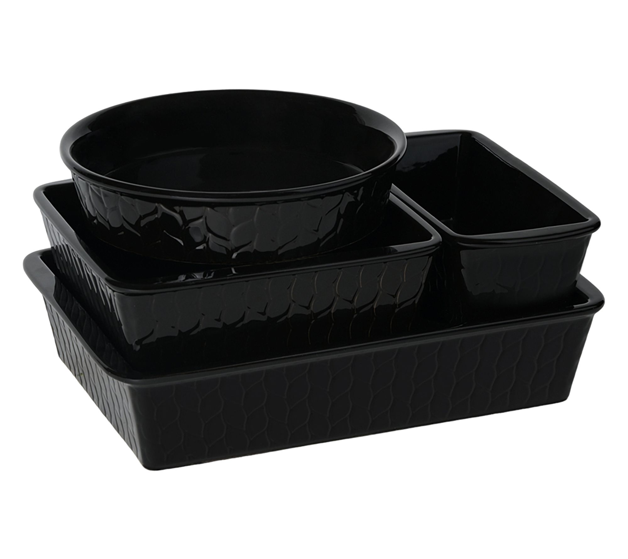 Temp-tations Carved Willow 5-Piece Nestable Bakeware Set