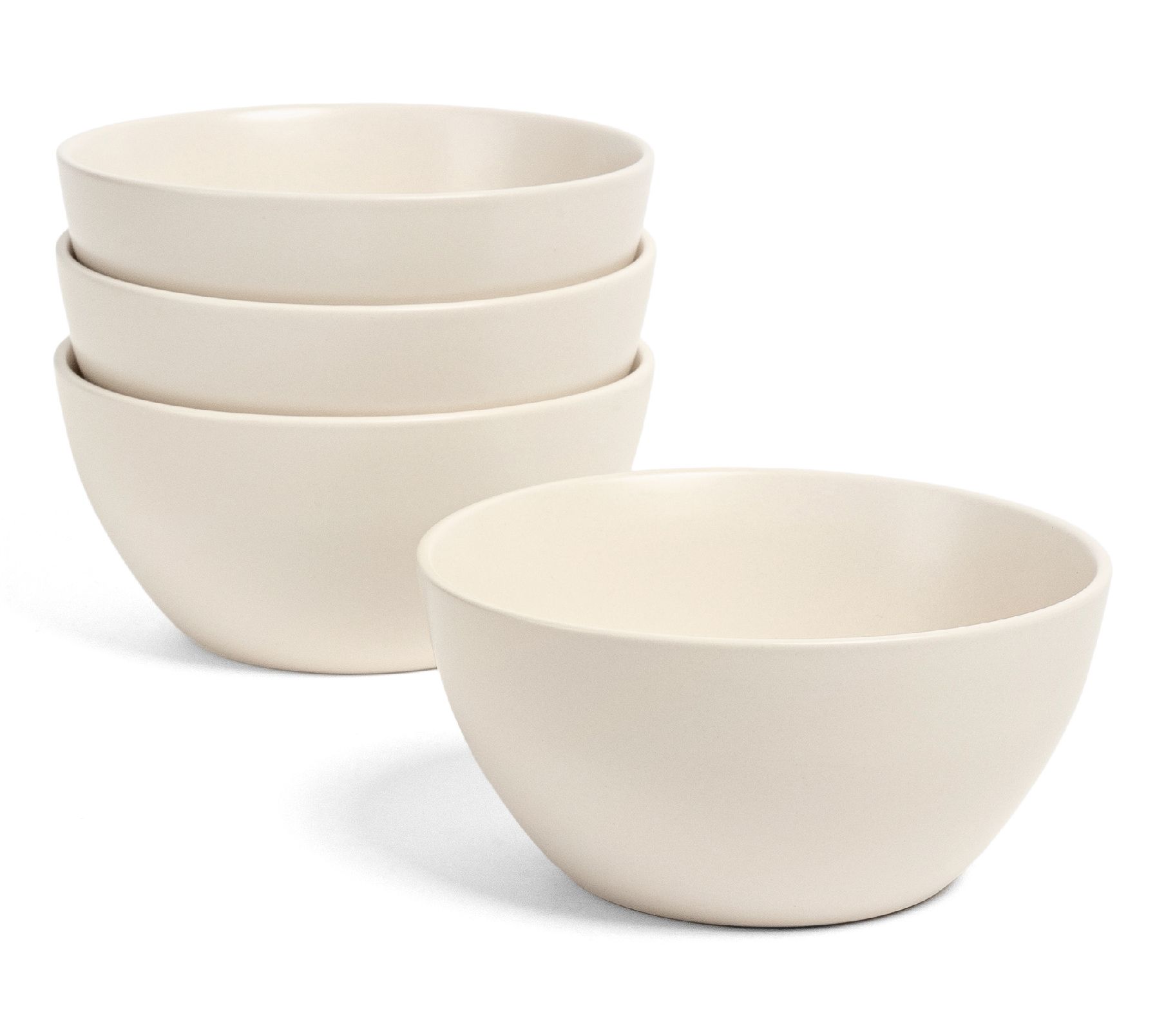 over&back Coupe 25oz Semi-Matte Stoneware Cereal Bowls