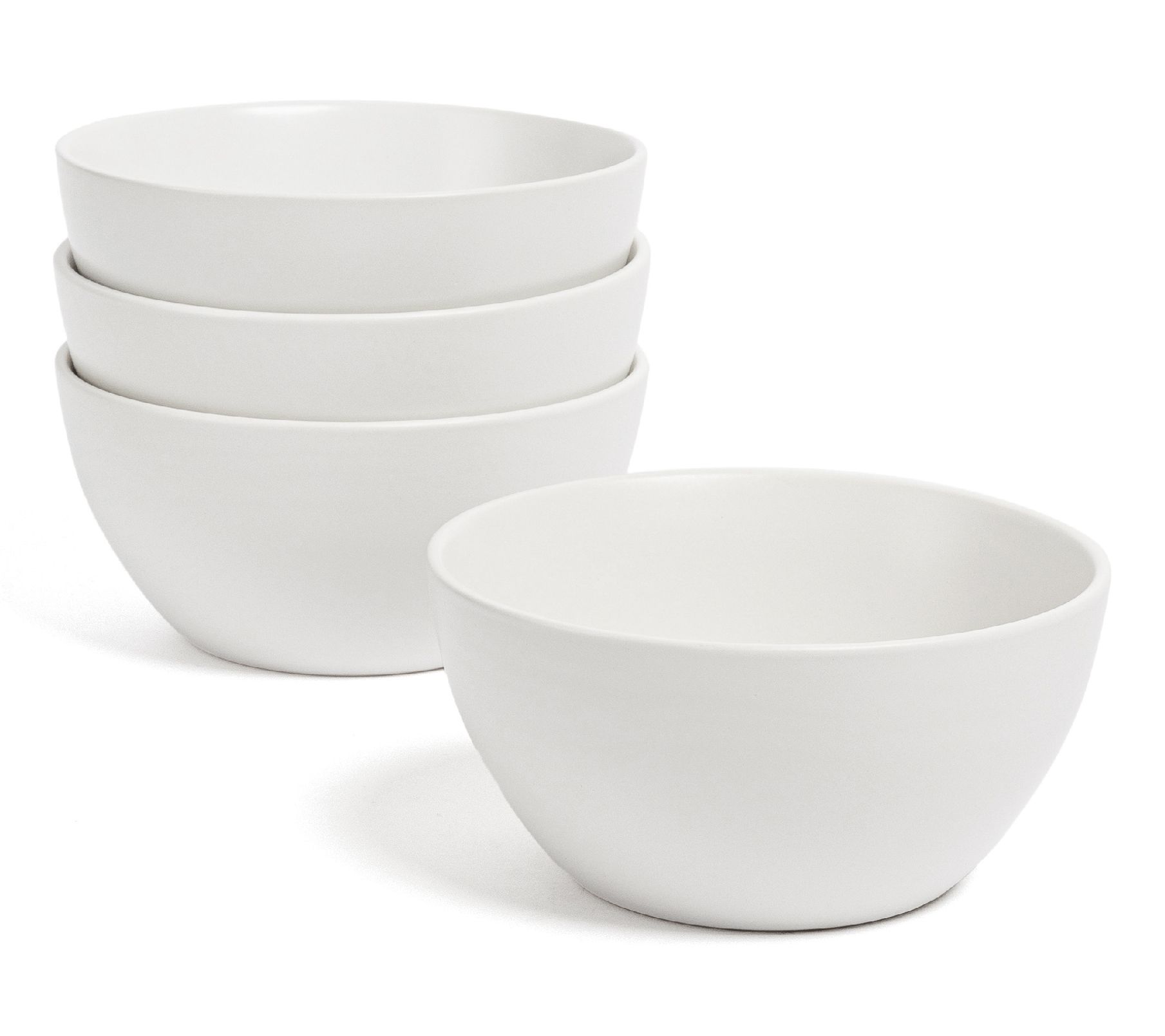 over&back Coupe 25oz Semi-Matte Stoneware Cereal Bowls