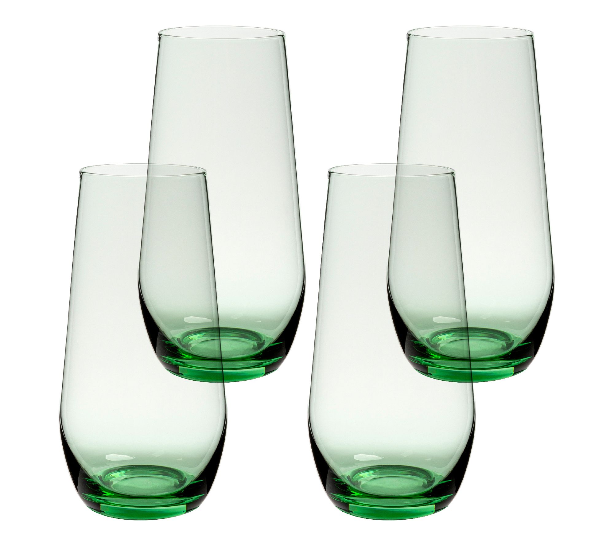 over&back Stemless Mouth-Blown Colored Glassware Set of 4