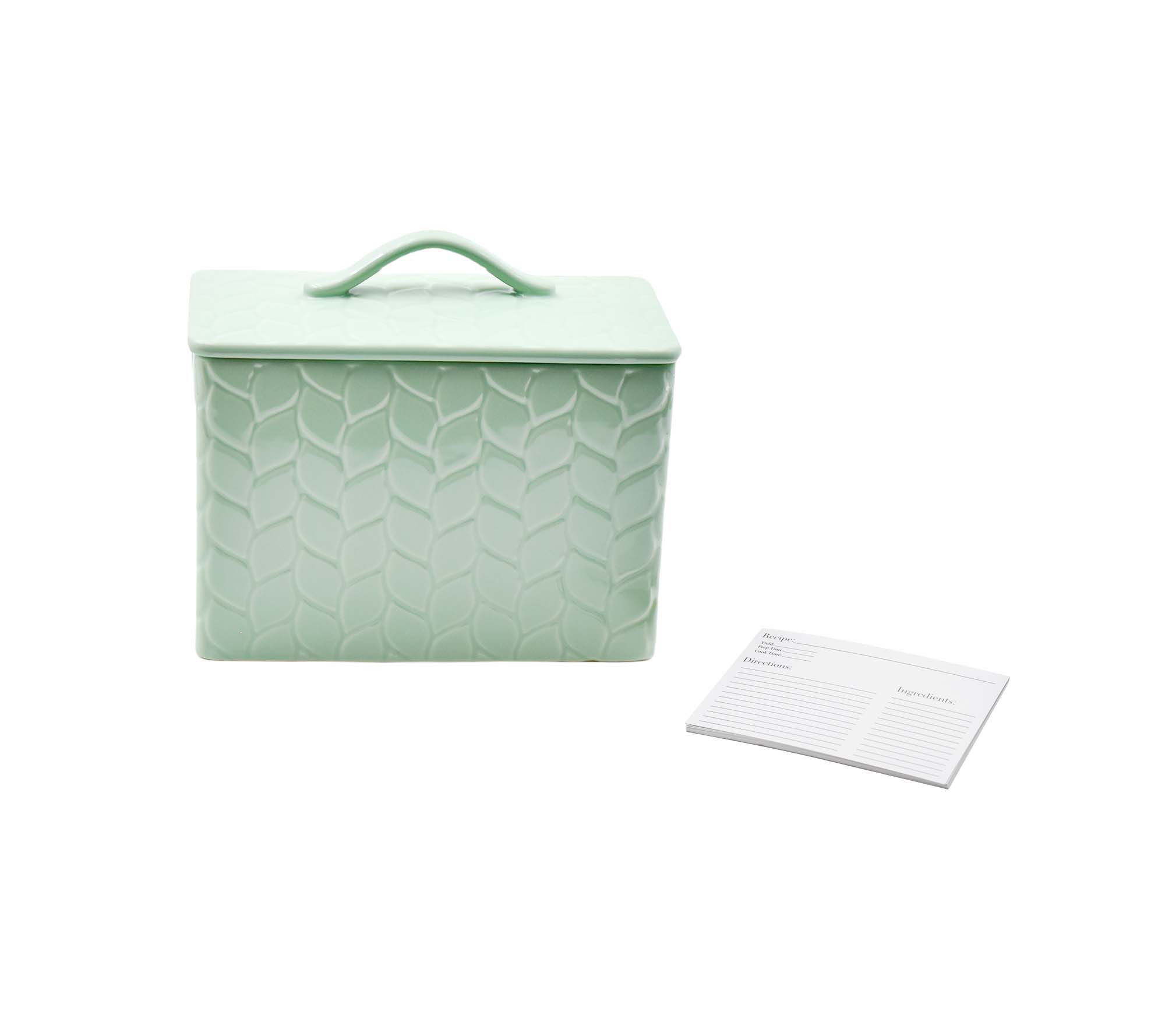 Temp-tations Nostalgic Stoneware Recipe Box