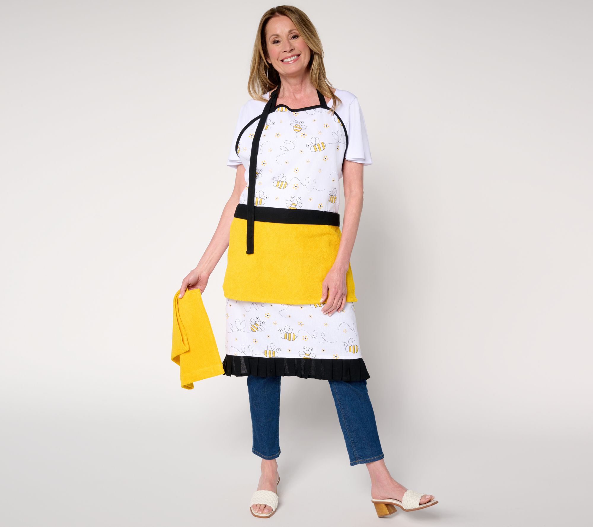 "As Is" Temp-tations Special Edition Apron with 2 Dish Towels
