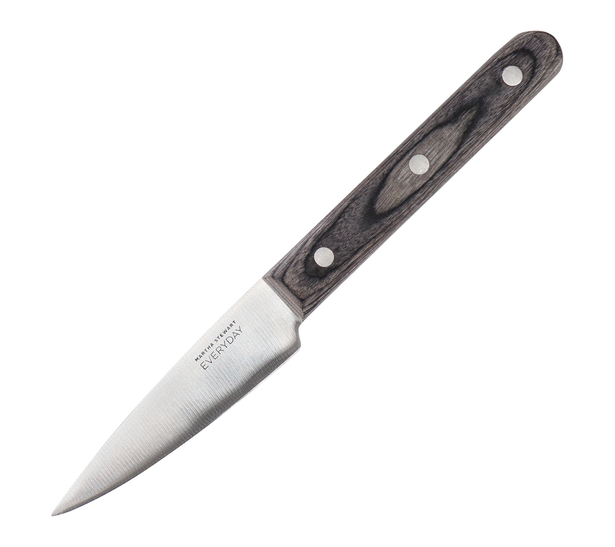 Martha Stewart 3.5in Paring Knife Dark Gray with Wood Handle