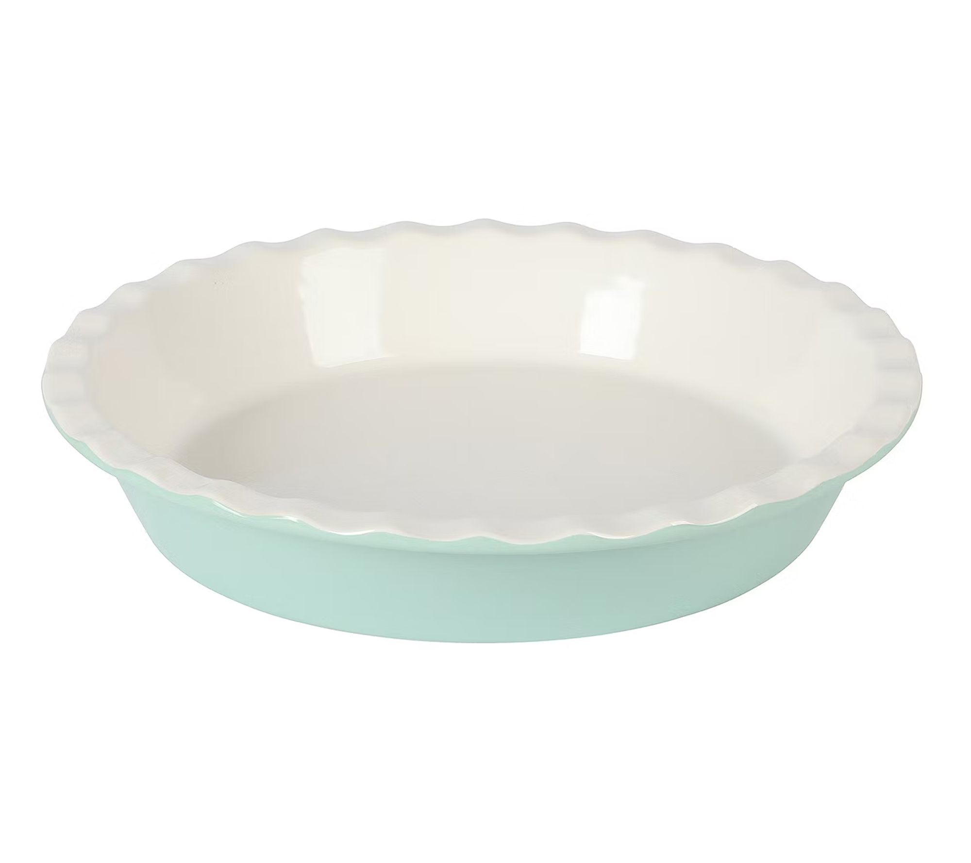 Martha Stewart Vanowen 9in Scalloped StonewarePie Pan Blue