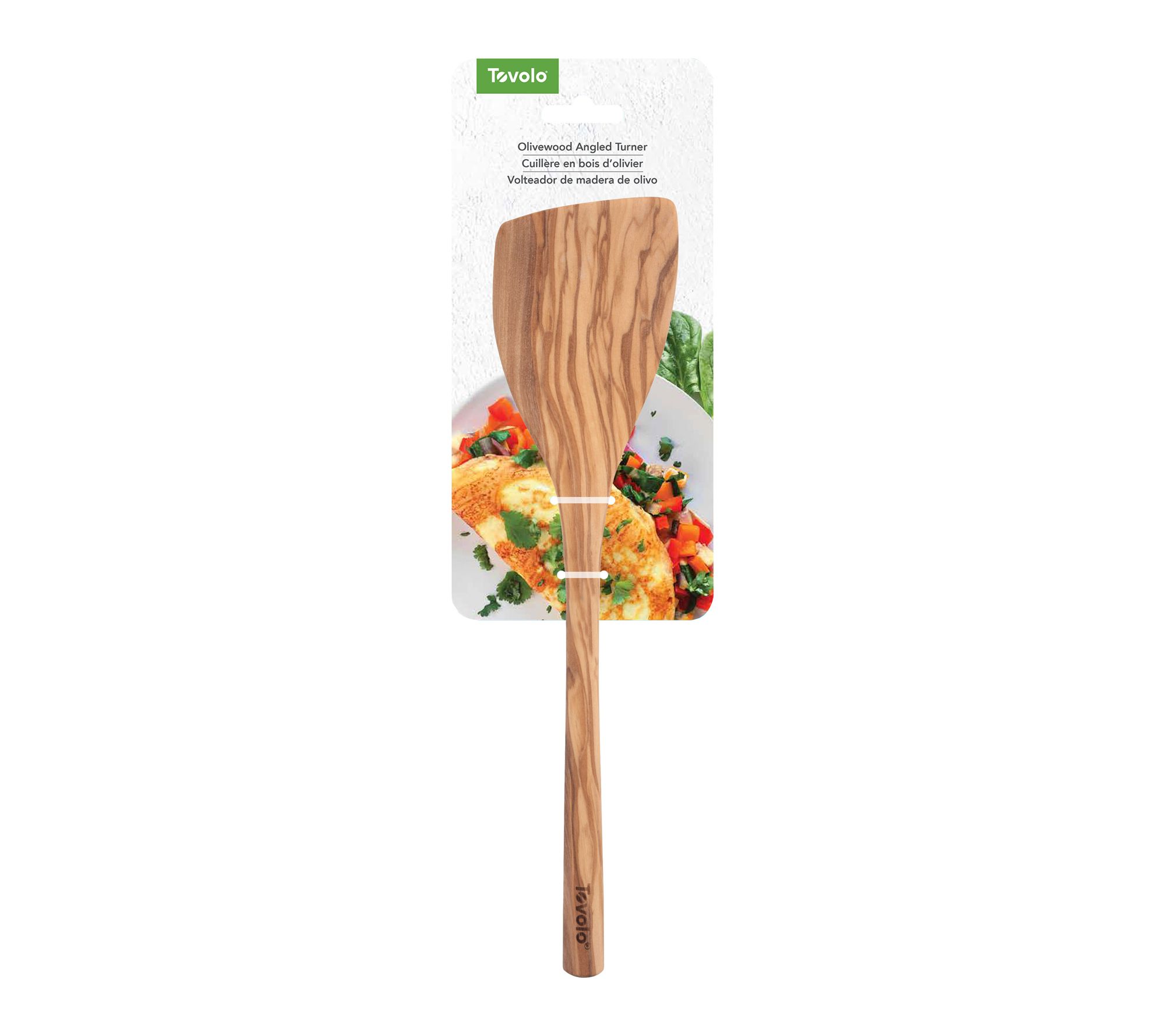 Tovolo OLIVE WOOD ANGLED TURNER