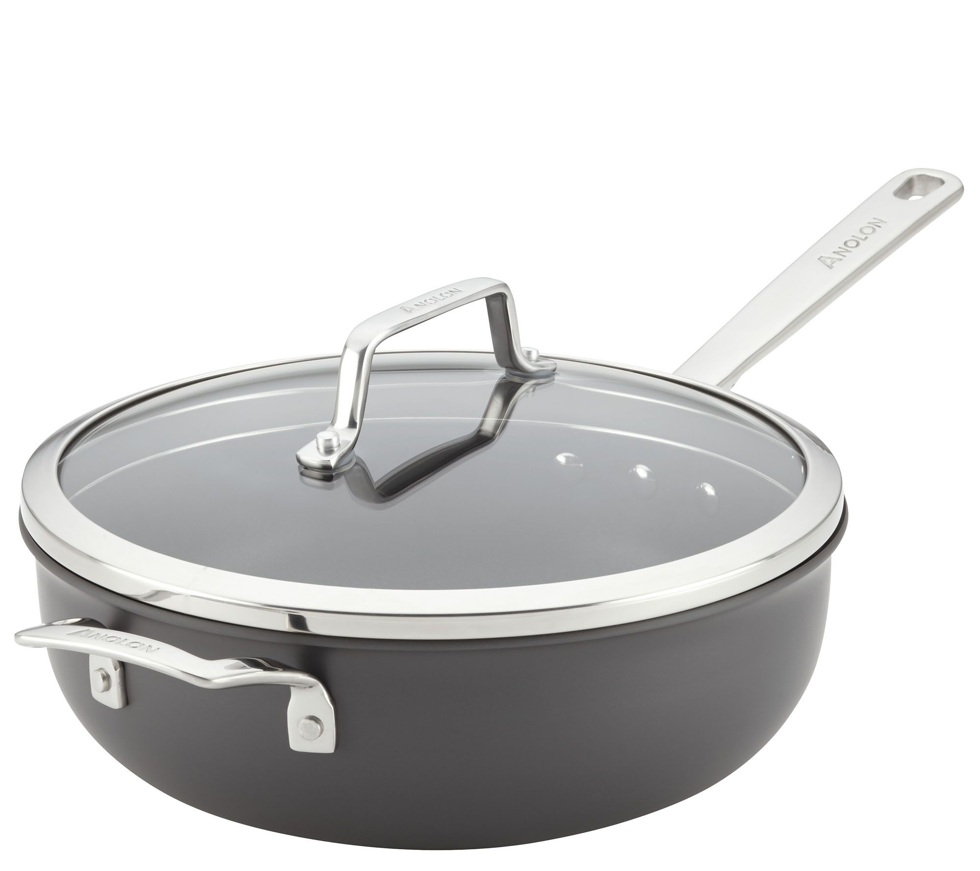 Cuisinart Chef's Classic Nonstick Hard Anodized 4 Quart Chef's Pan with Helper Handle & Cover