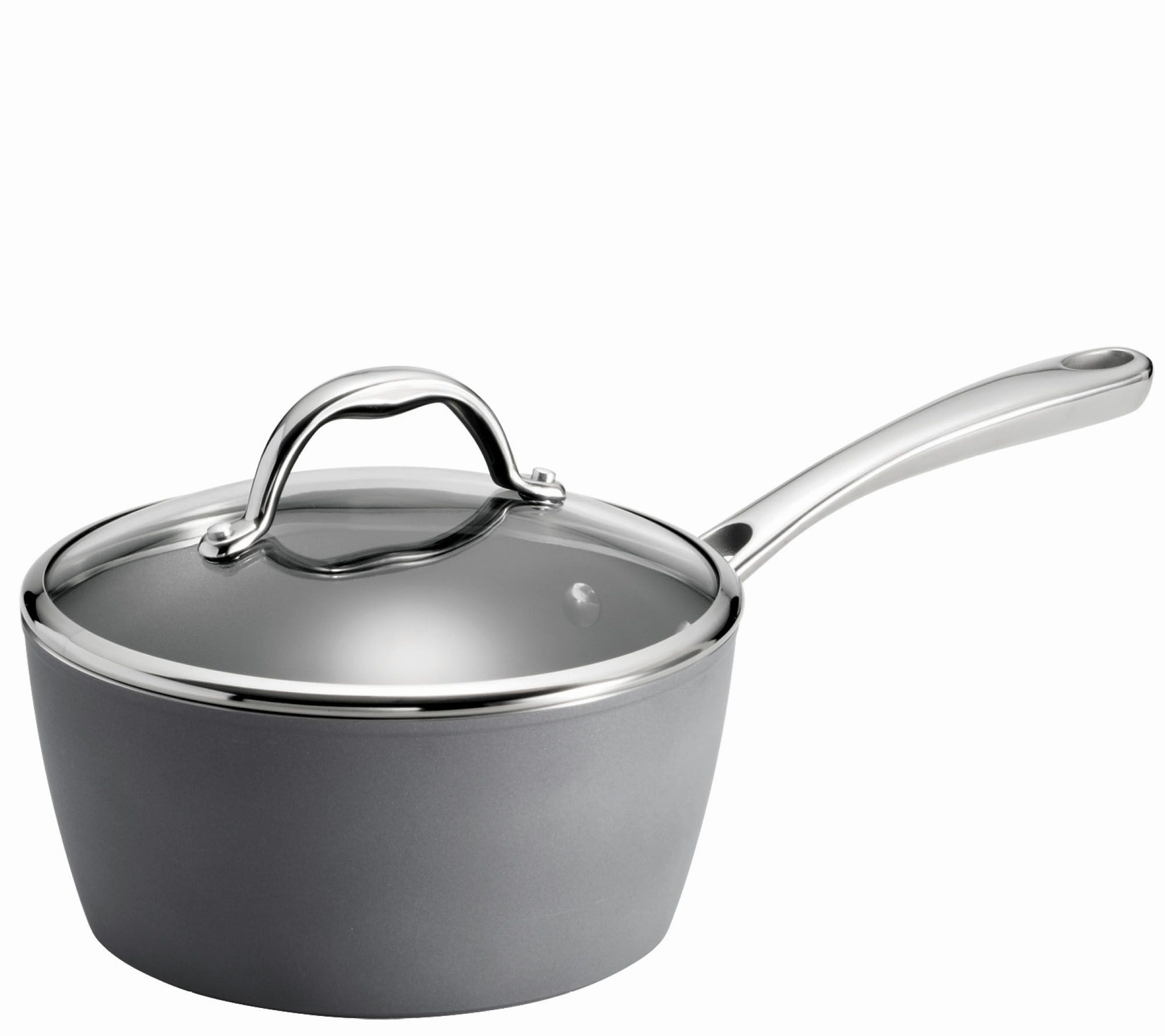 American Kitchen 3qt Covered Saucepan w/ Double Boiler Insert 