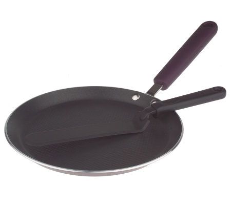 Le Creuset Toughened Nonstick Pro 11 Inch Crepe Pan w/Reateau