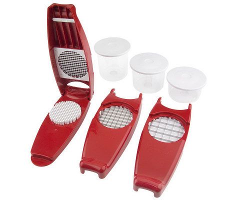 Genius Nicer Dicer Quick 5 in 1 Hand-Held Chopping Slicing and Dicing  Machine