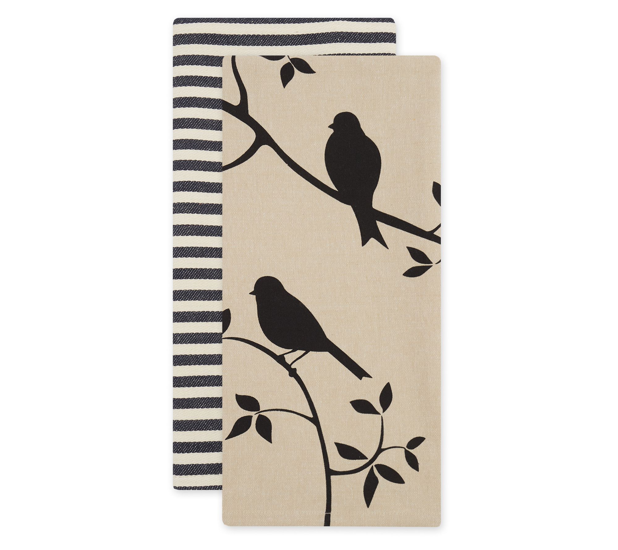 Design Imports Set/2 Bushel & Peck Birds Kitchen Towels
