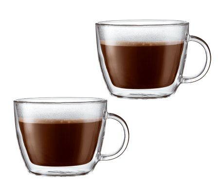 Double-Wall Glass Latte Coffee Mugs