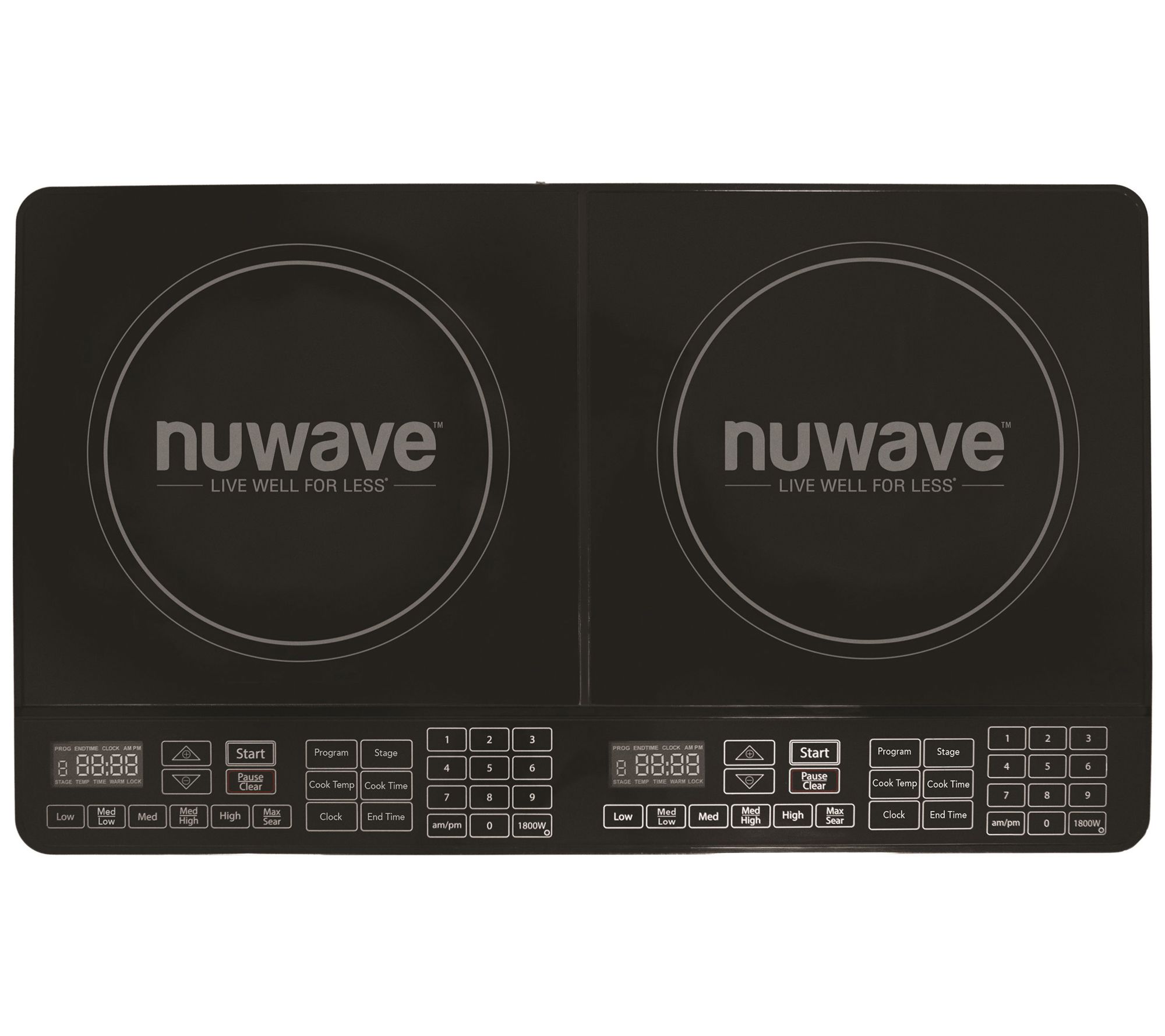 NuWave Pic Flex Precision Induction Cooktop with 9 Black Fry Pan