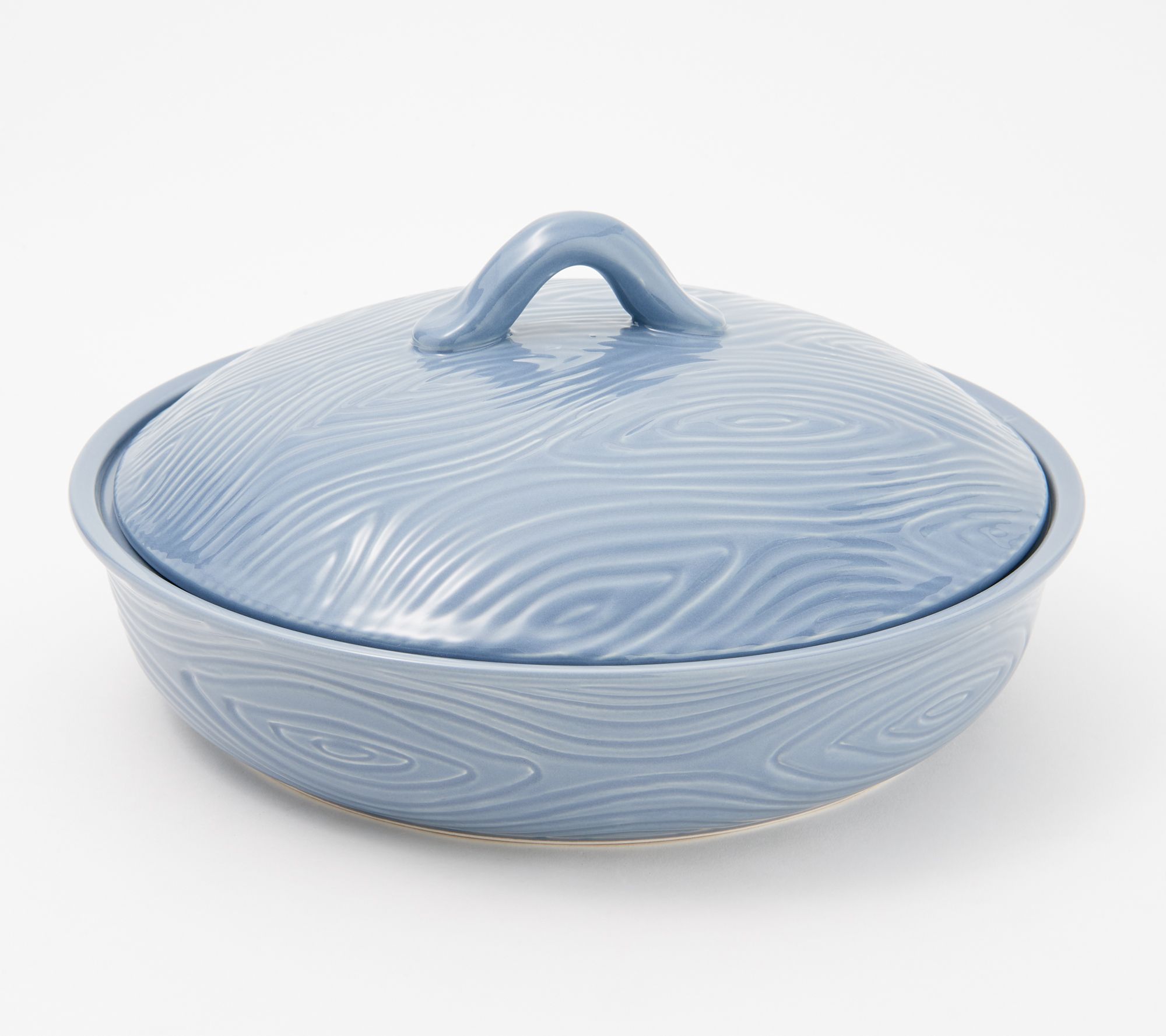 "As Is" Temptations Special Edition Woodland Pie Plate w/ Lid