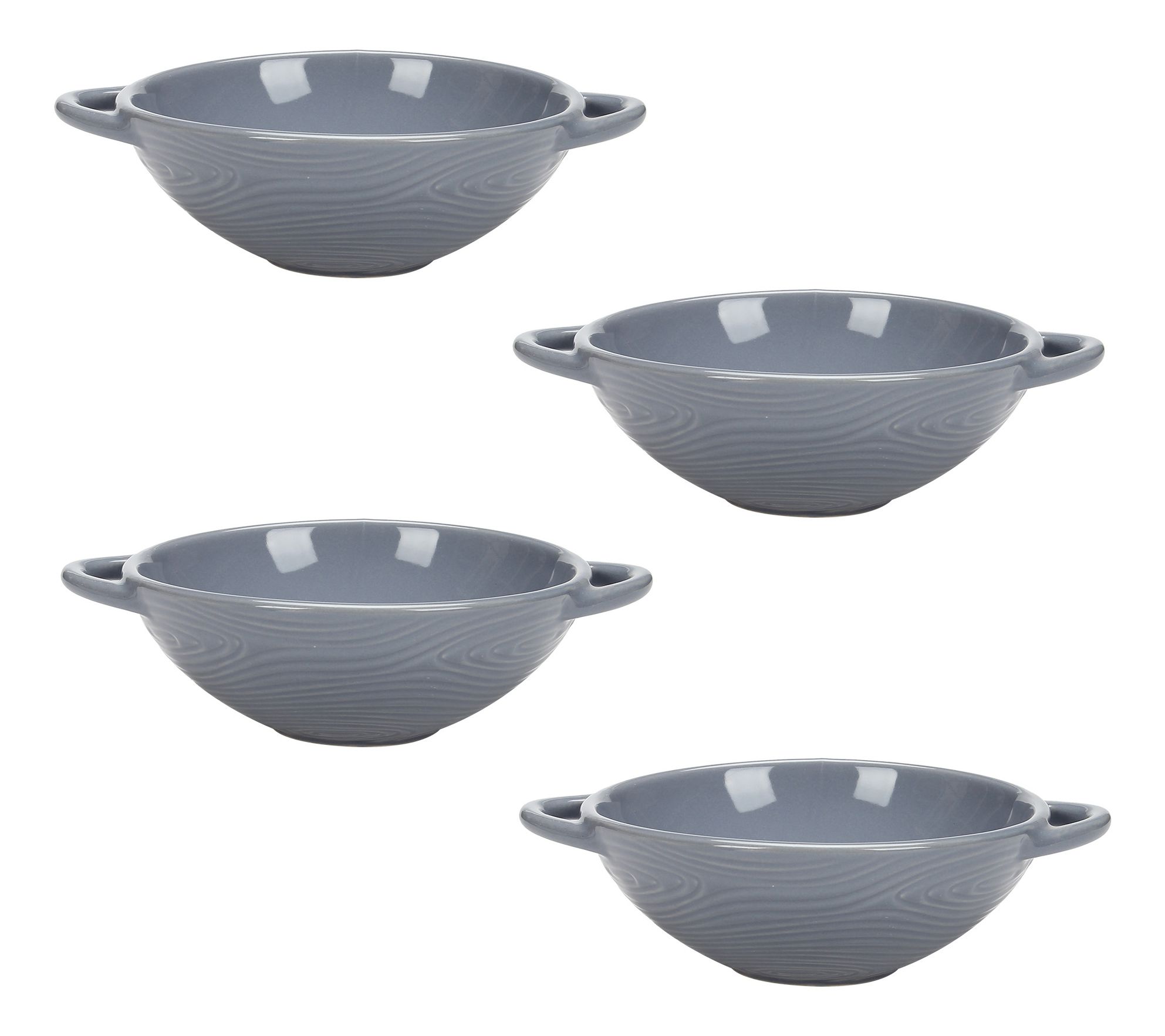 "As Is" Temp-tations Woodland Set of (4) 20-oz Wok Bowls