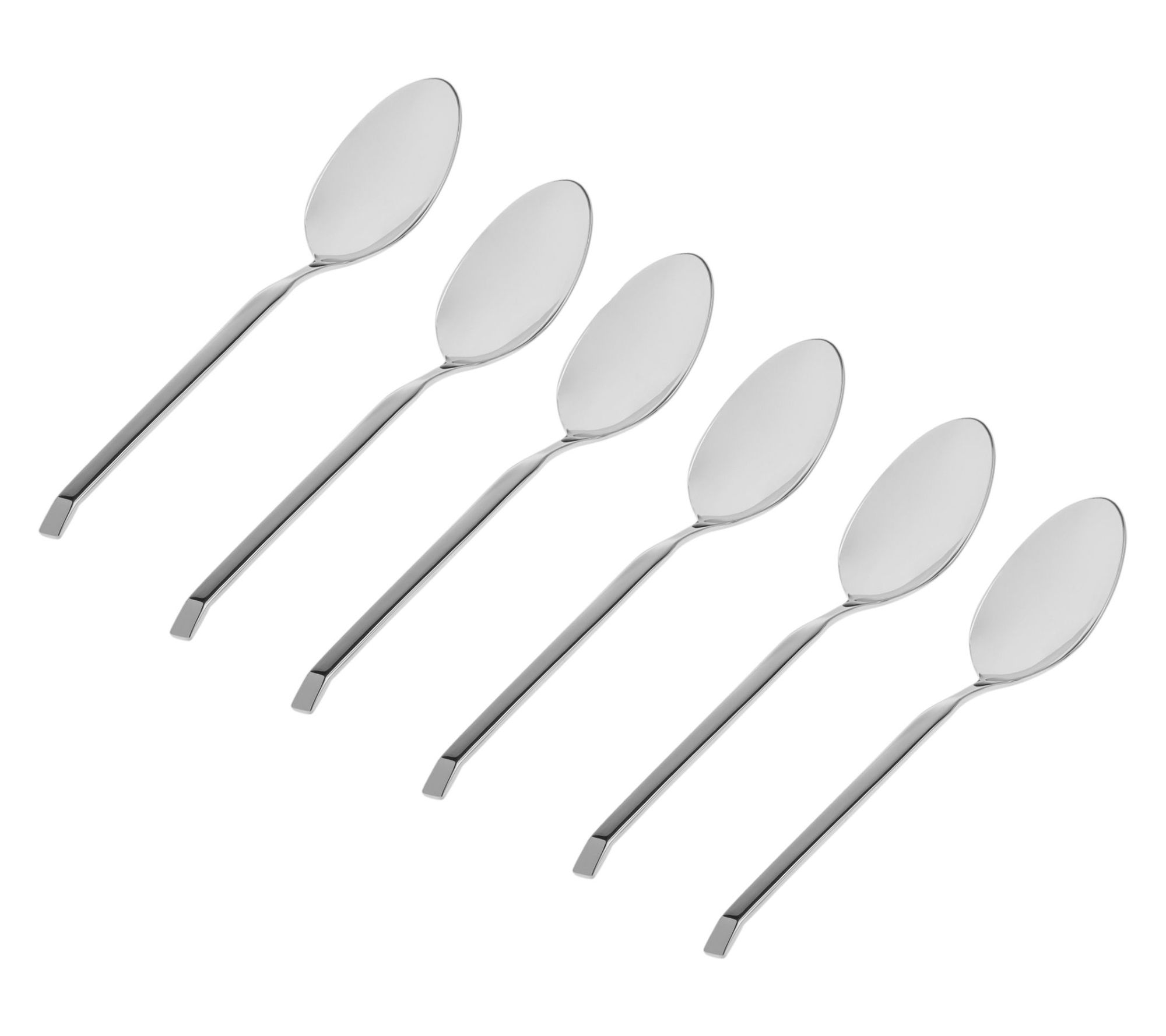 Godinger Set of 6 Ramp Mirrored 18/0 SS Tablespoons