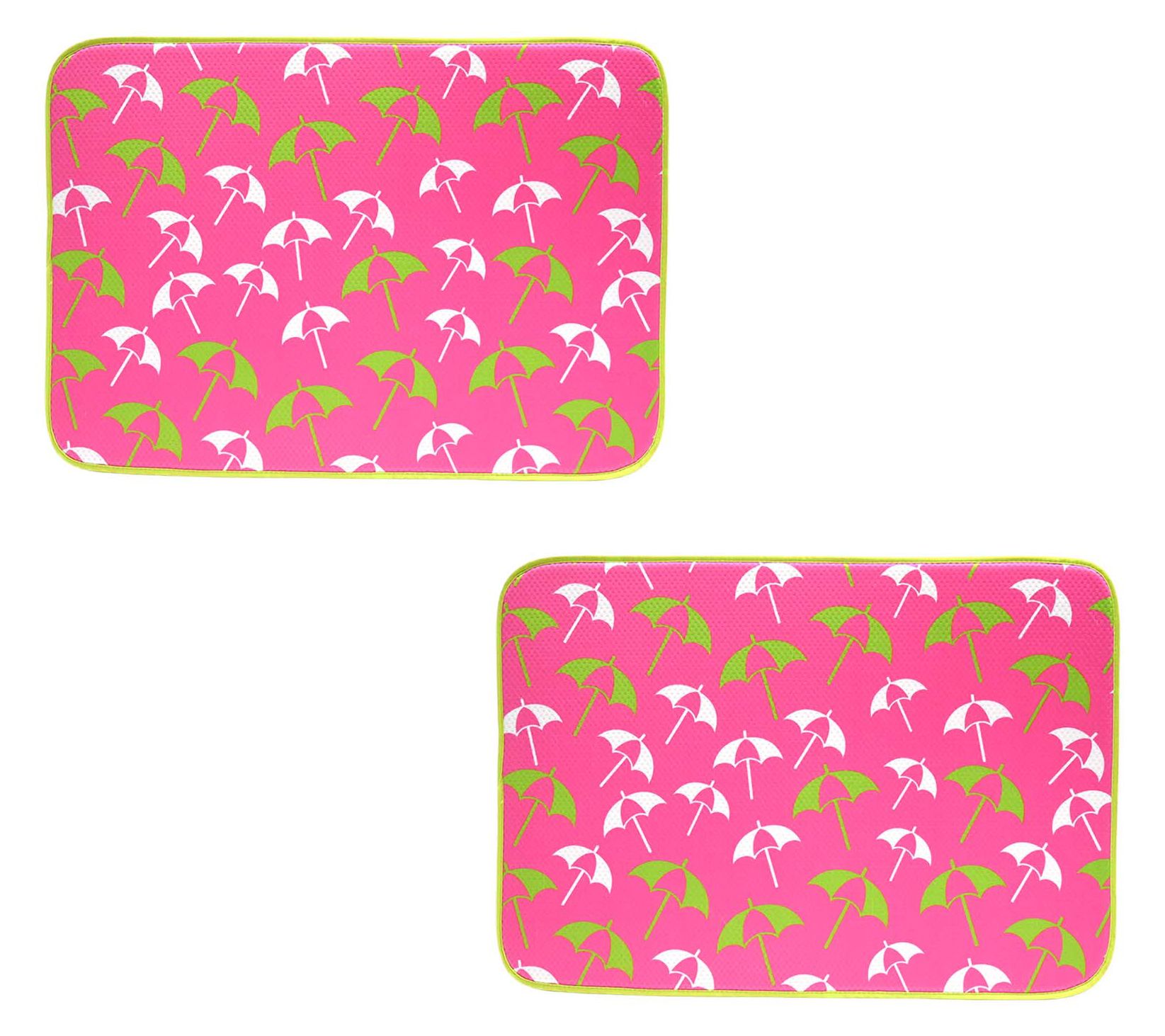 "As Is" Temp-tations Seasonal Set of 2 26" x 18" XL Drying Mats
