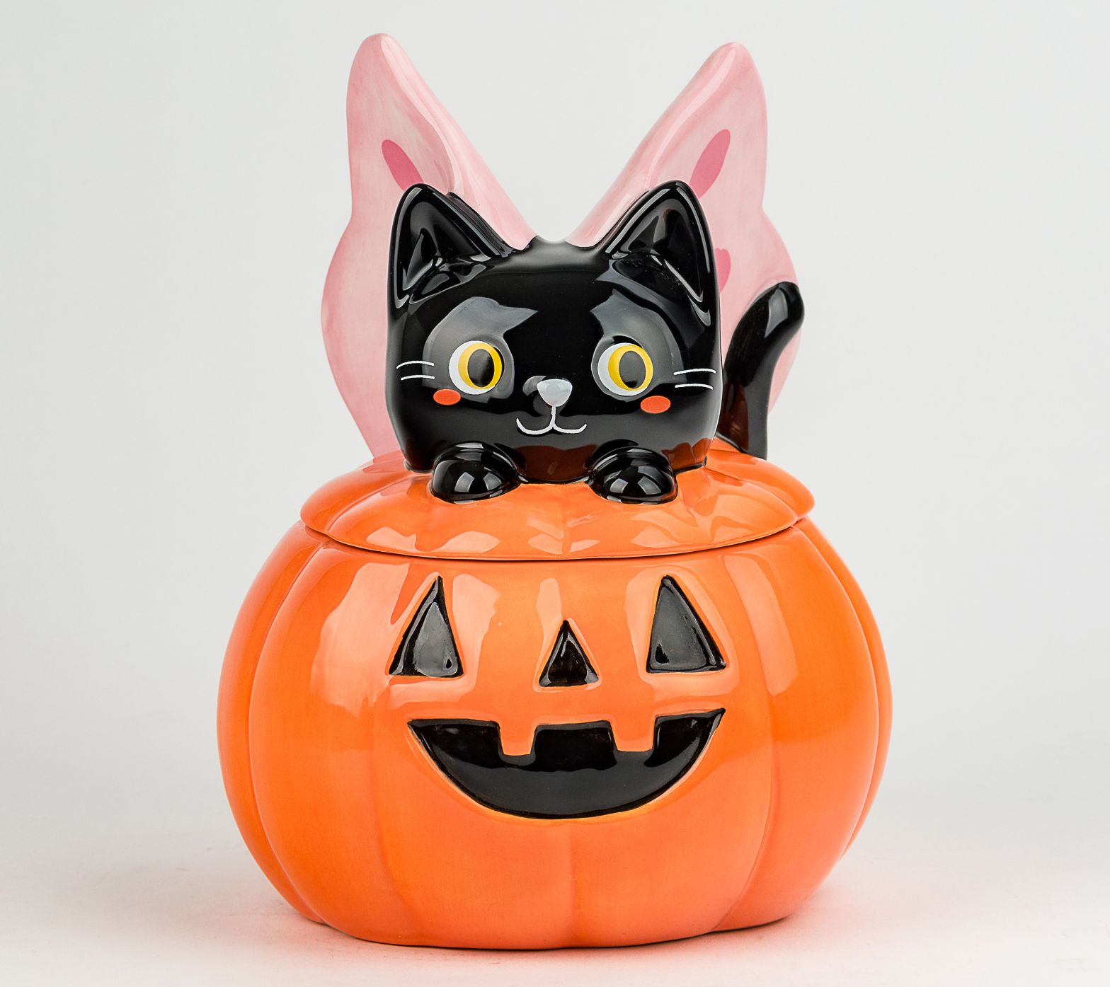 10 Strawberry Kitty-fly Jack O' Lantern Canister